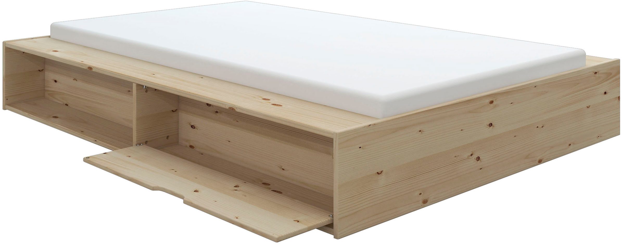Home affaire Massief houten ledikant Erno, OTTOs keuze, BESTSELLER, opbergbank futonbed, 275KG belastbaar
