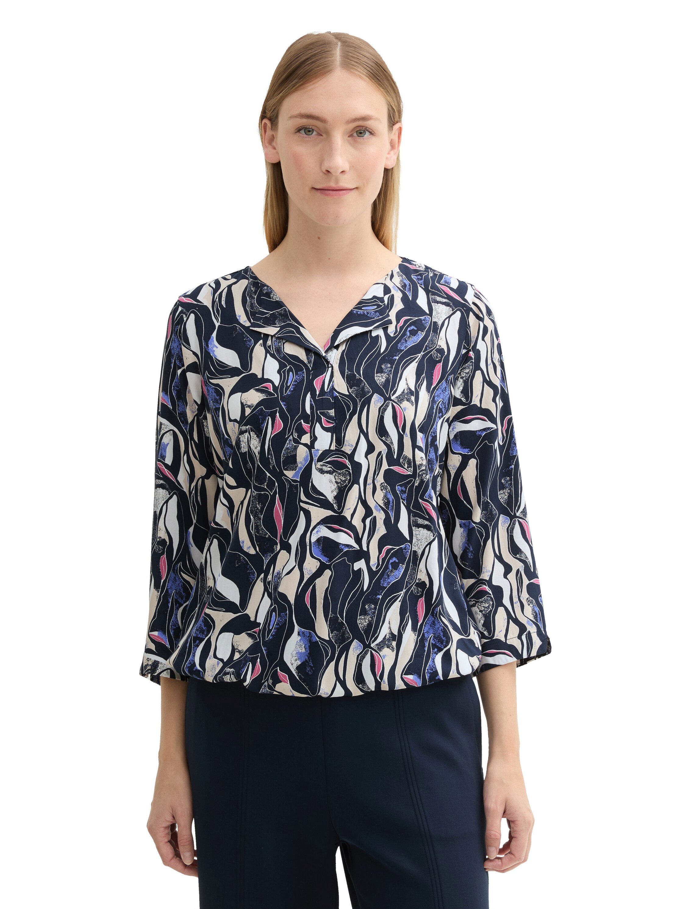 Tom Tailor Blouse met lange mouwen met lenzing(tm) ecovero(tm)