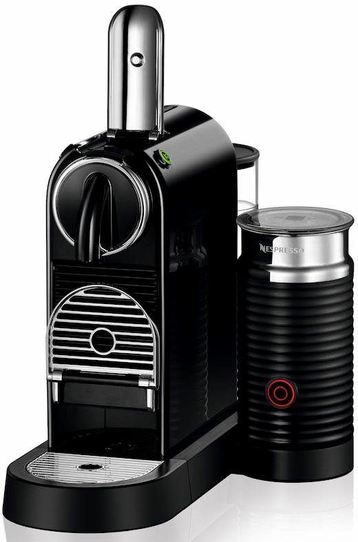 Nespresso Koffiecapsulemachine CITIZ EN 267.BAE van DeLonghi, zwart, incl. aeroccino melkopschuimer, welkomstpakket met 7 capsules