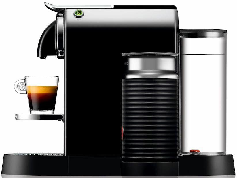 Nespresso Koffiecapsulemachine CITIZ EN 267.BAE van DeLonghi, zwart, incl. aeroccino melkopschuimer, welkomstpakket met 7 capsules