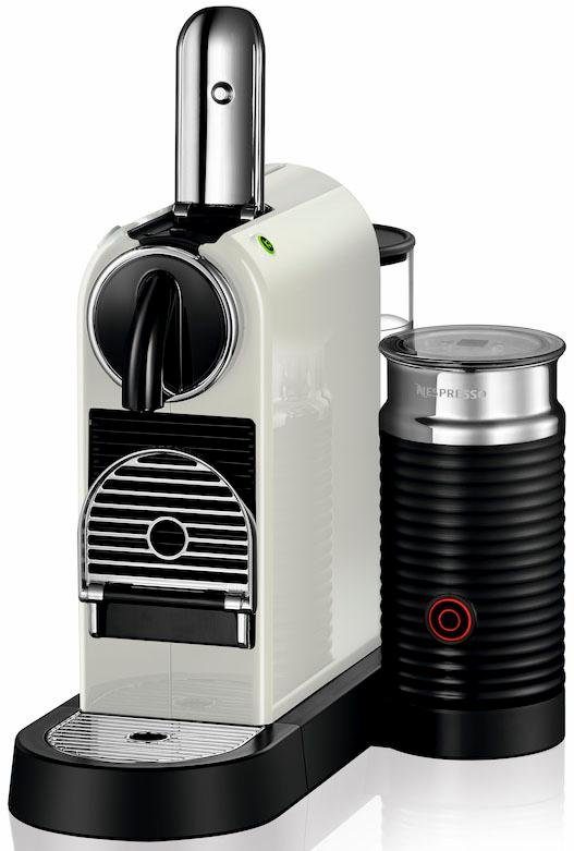 Nespresso Koffiecapsulemachine CITIZ EN 267.WAE van DeLonghi, White, incl. aeroccino melkopschuimer, welkomstpakket met 7 capsules