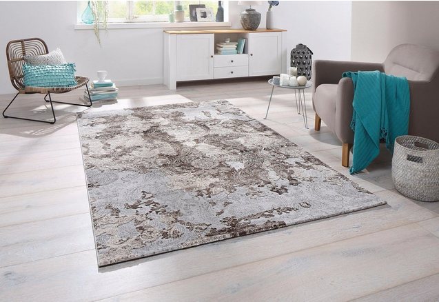 Vloerkleed, merinos, »Edina«, vintage, geweven Vloerkleed, merinos, »Edina«, vintage, geweven