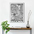 reinders! artprint leopard zwart