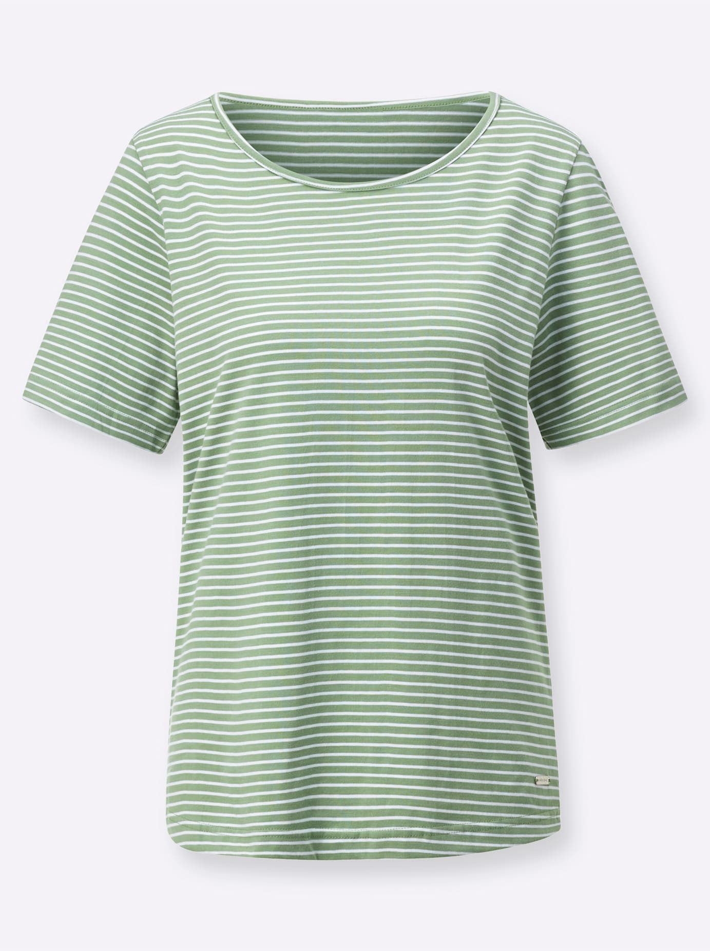 Casual Looks Shirt met korte mouwen Gestreept shirt (1-delig)