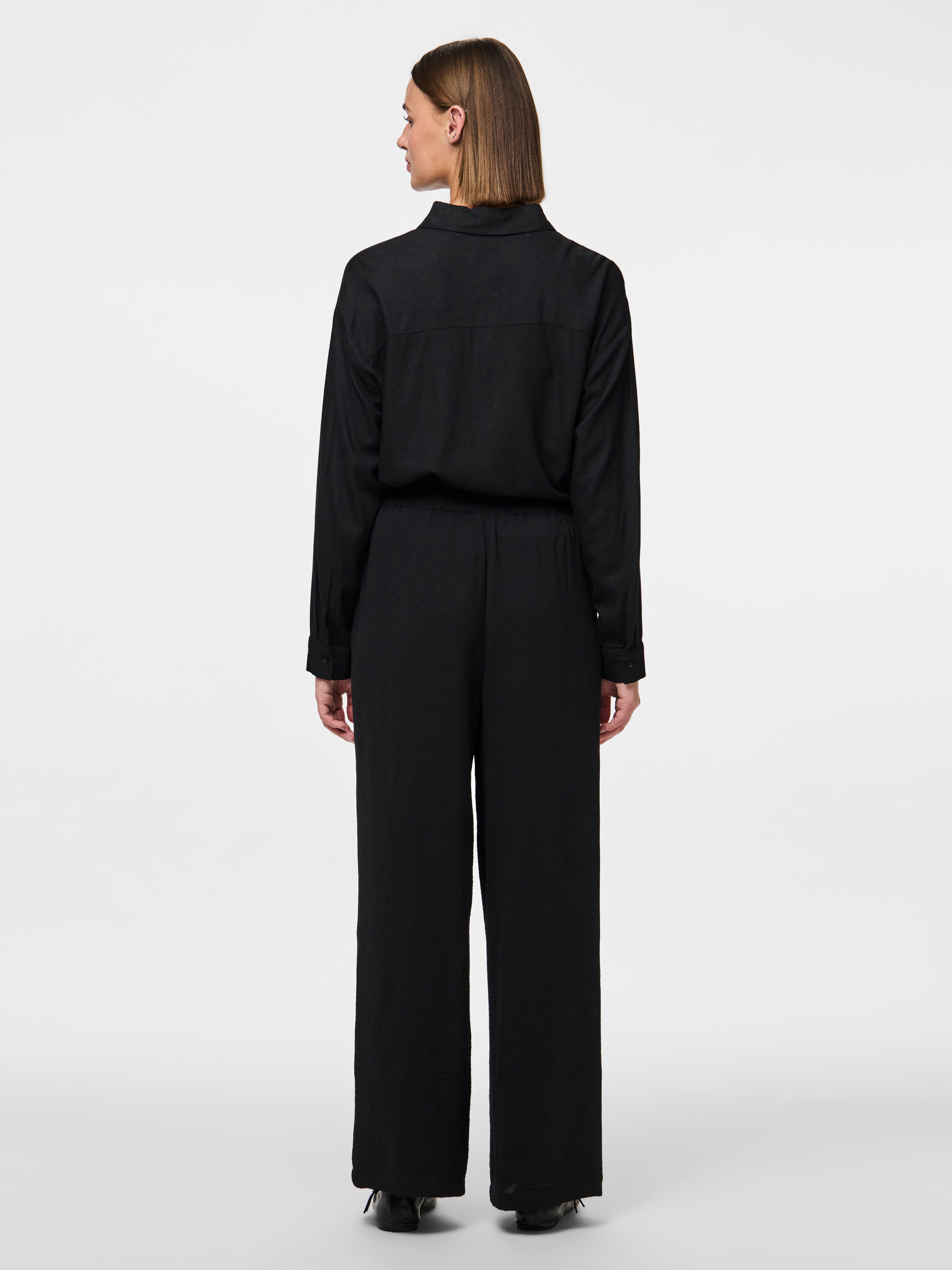 pieces Comfortbroek PCTIFFANY HW WIDE PANTS WVN NOOS BC