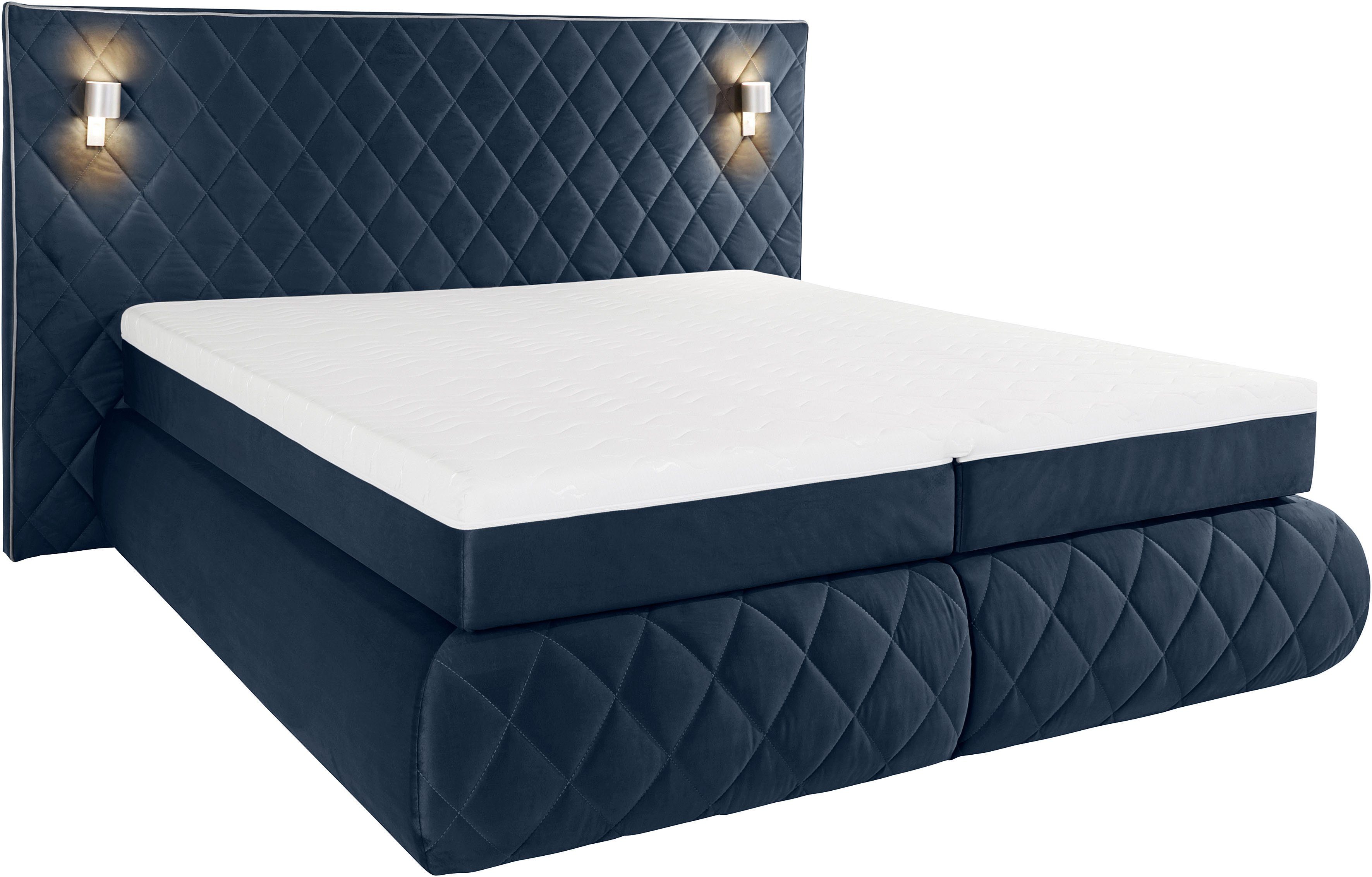 Places of Style Boxspring Alaric naar keuze met en zonder stralen, topmatras pocketvering