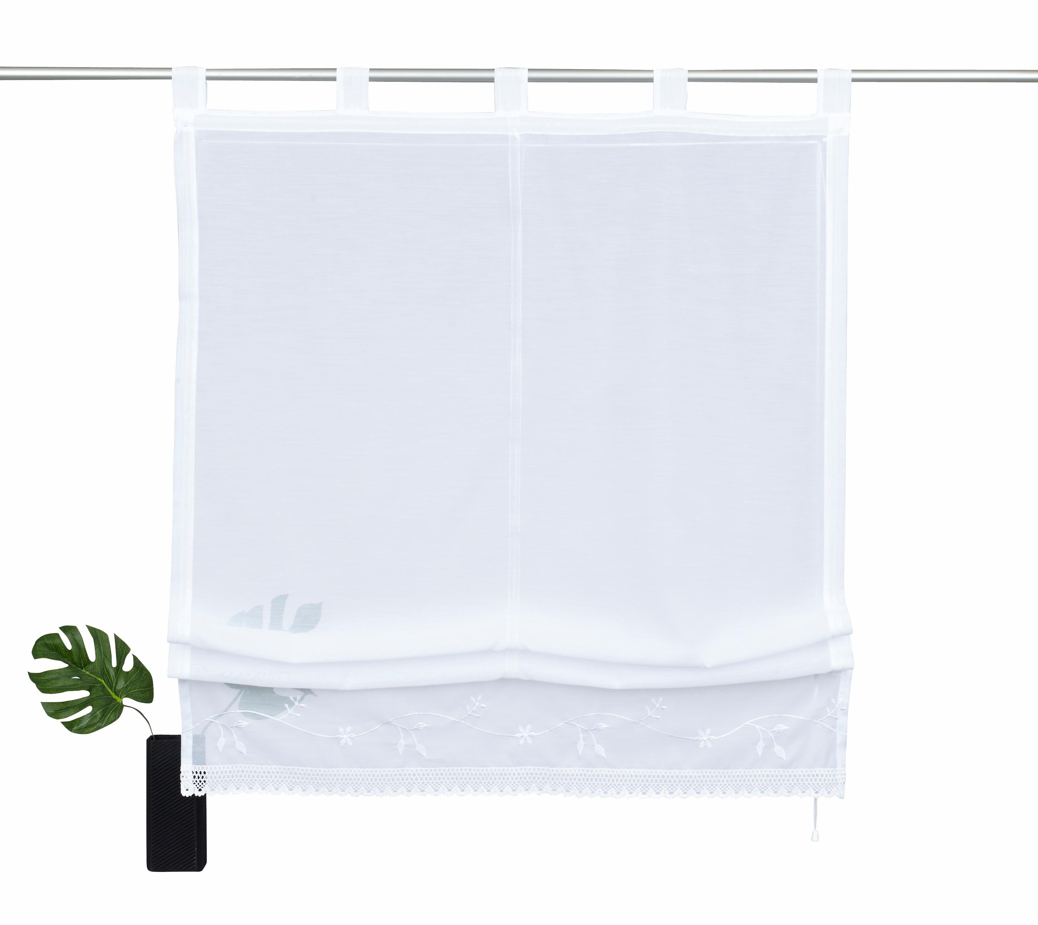 my home Romeins rolgordijn IDAHO Transparant, voile, polyester (1 stuk)