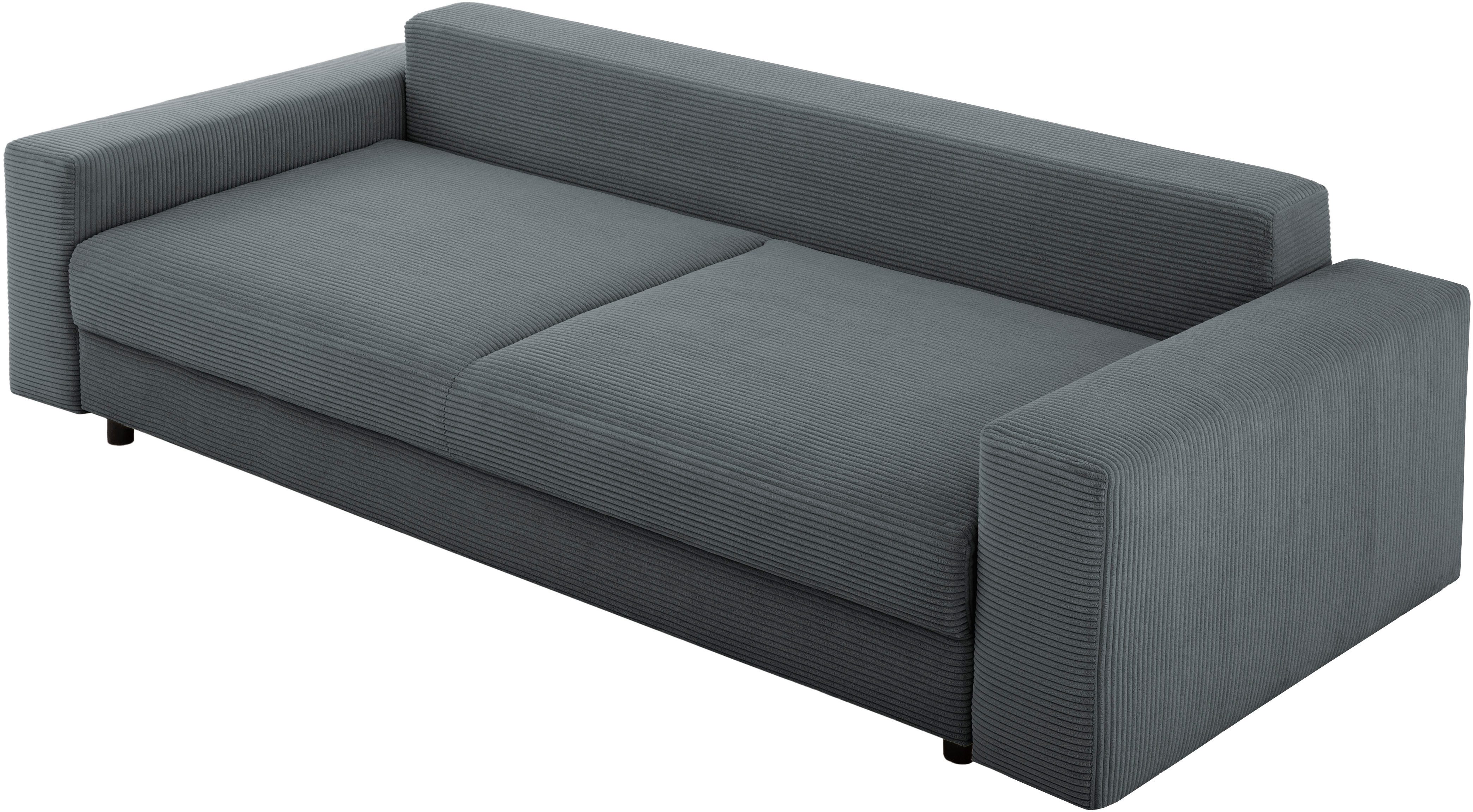 LeGer Home by Lena Gercke Slaapbank Imoga, kussen met slaapfunctie, 3-zits bank, bank met bedlade in moderne kleuren en stoffen, bedfunctie, ligoppervlak: 200x150 cm