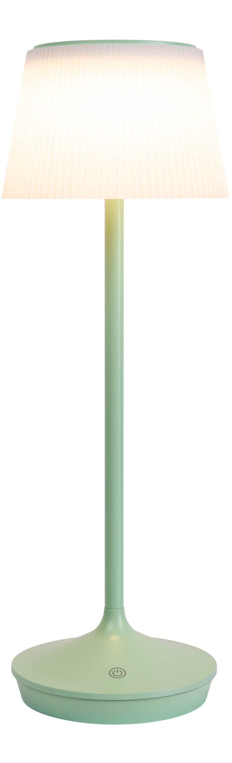 näve Led-tafellamp Zonne-lamp / acculamp "EMMI" Zonne-energie, accubedrijf, CCT, aanraaksensor, accutafellamp (1 stuk)