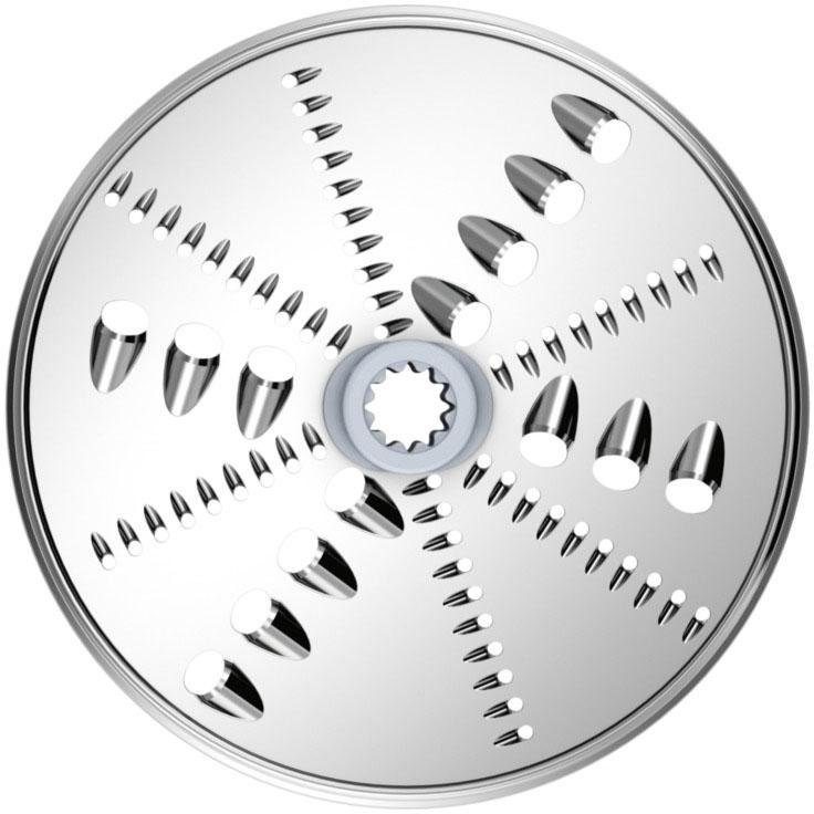 BOSCH Keukenmachine Serie 8 MUM9D33S11, continu rasp- en snijapparaat, 3 schijven, zilver Roestvrijstalen kom, kneedhaak/meng-/siliconen garde, vaatwasserbestendig