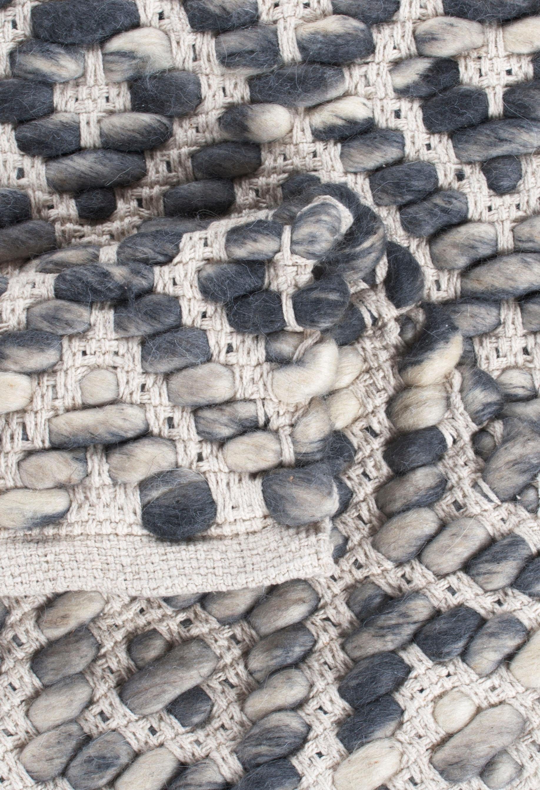TOM TAILOR HOME Wollen kleed Diamond zuivere wol, platweefsel, met de hand geknoopt