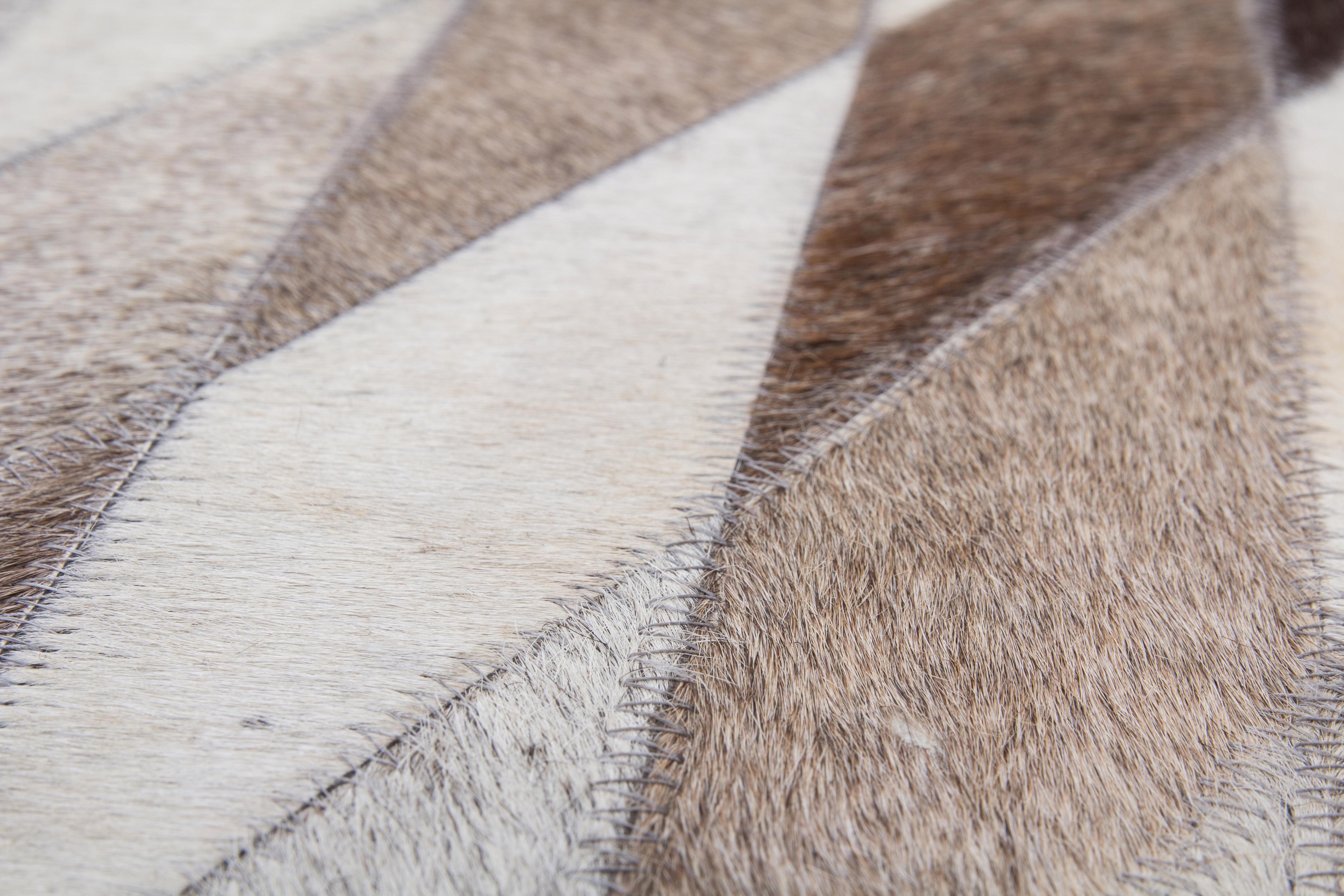 Kayoom Vachtvloerkleed Lavish 510 Patchwork echt leer bont, woonkamer