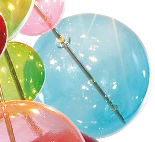 näve Hanglamp Explosie Hanglamp, metaal, glas, multicolour, 10xG9 max.20 W