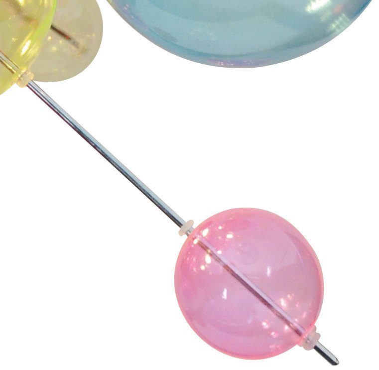 näve Hanglamp Explosie Hanglamp, metaal, glas, multicolour, 10xG9 max.20 W