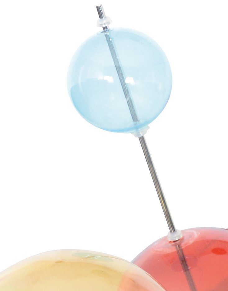 näve Hanglamp Explosie Hanglamp, metaal, glas, multicolour, 10xG9 max.20 W