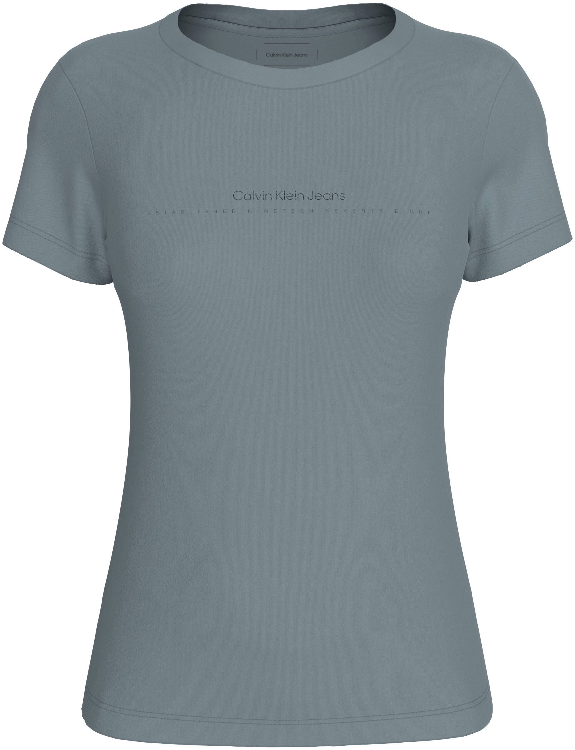 Calvin Klein Shirt met ronde hals INSTITUTIONAL GRAPHIC SLIM TEE
