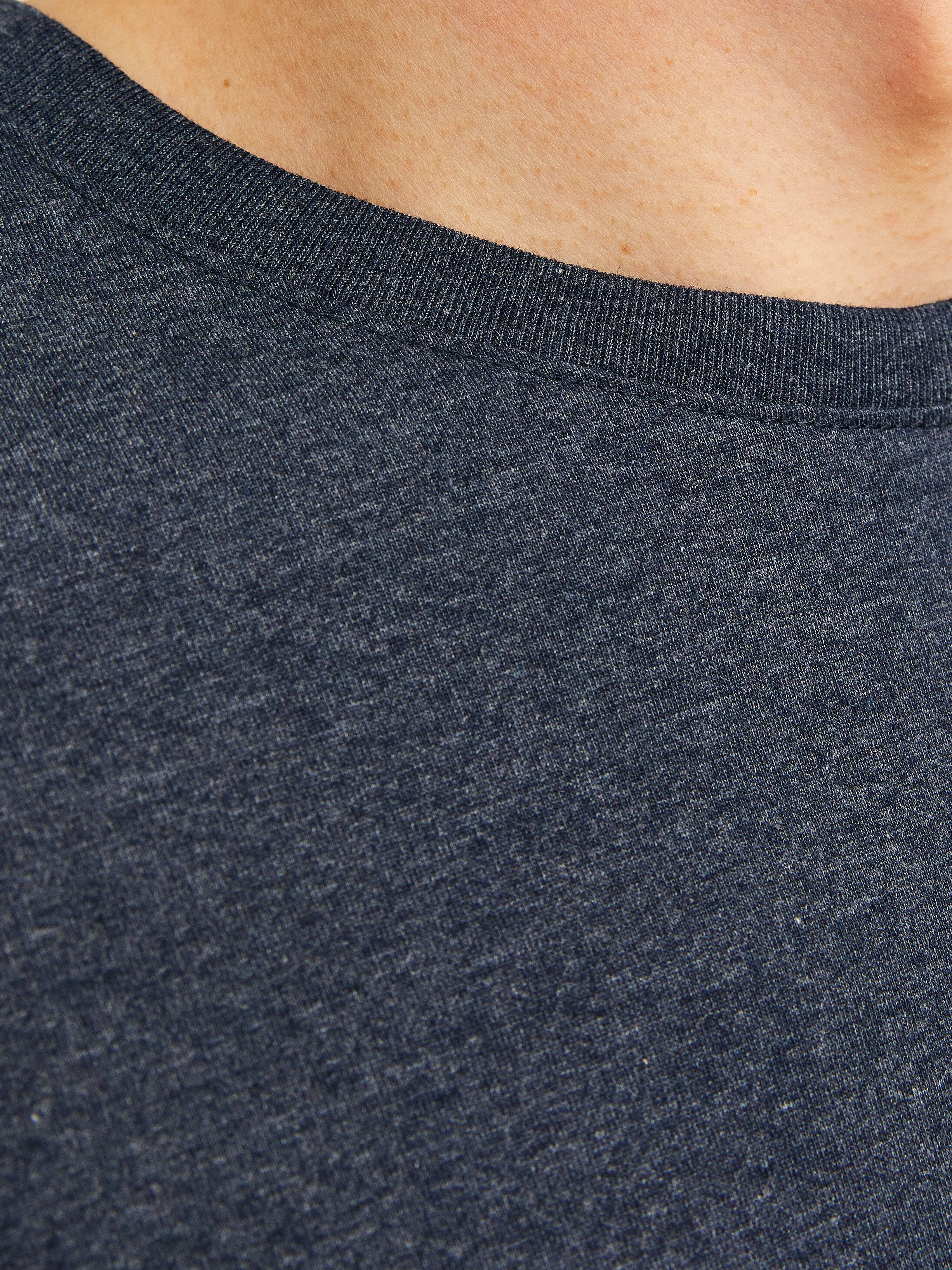 Jack & Jones Shirt met ronde hals JJEORGANIC MELANGE TEE SS O-NECK NOOS