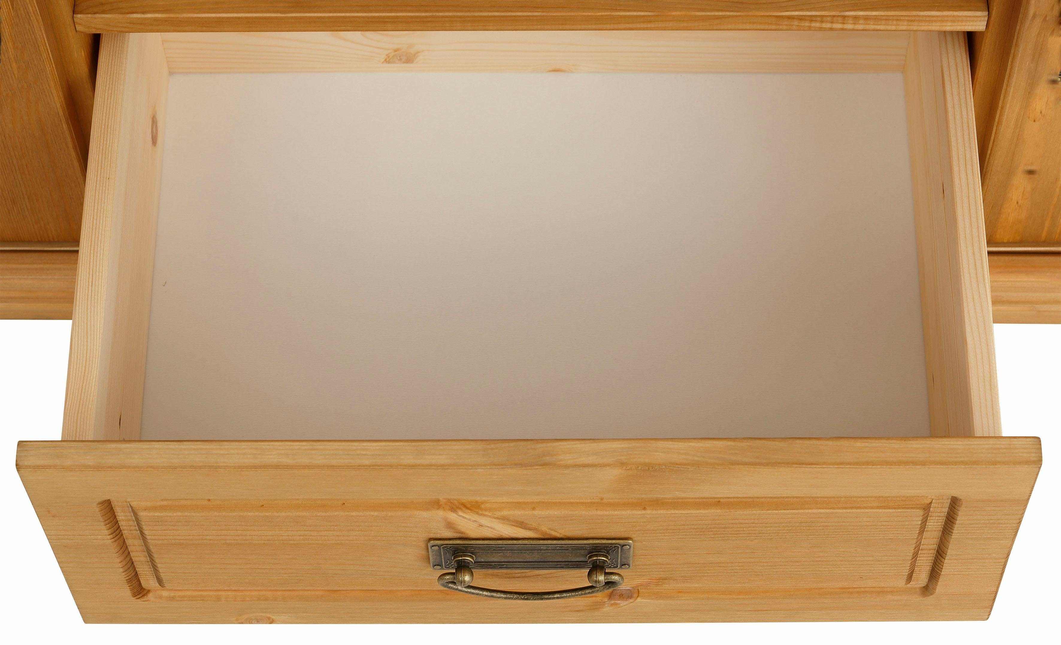 Home affaire Nachtkastje Graz van massief grenen, met luxueuze details, breedte: 55 cm