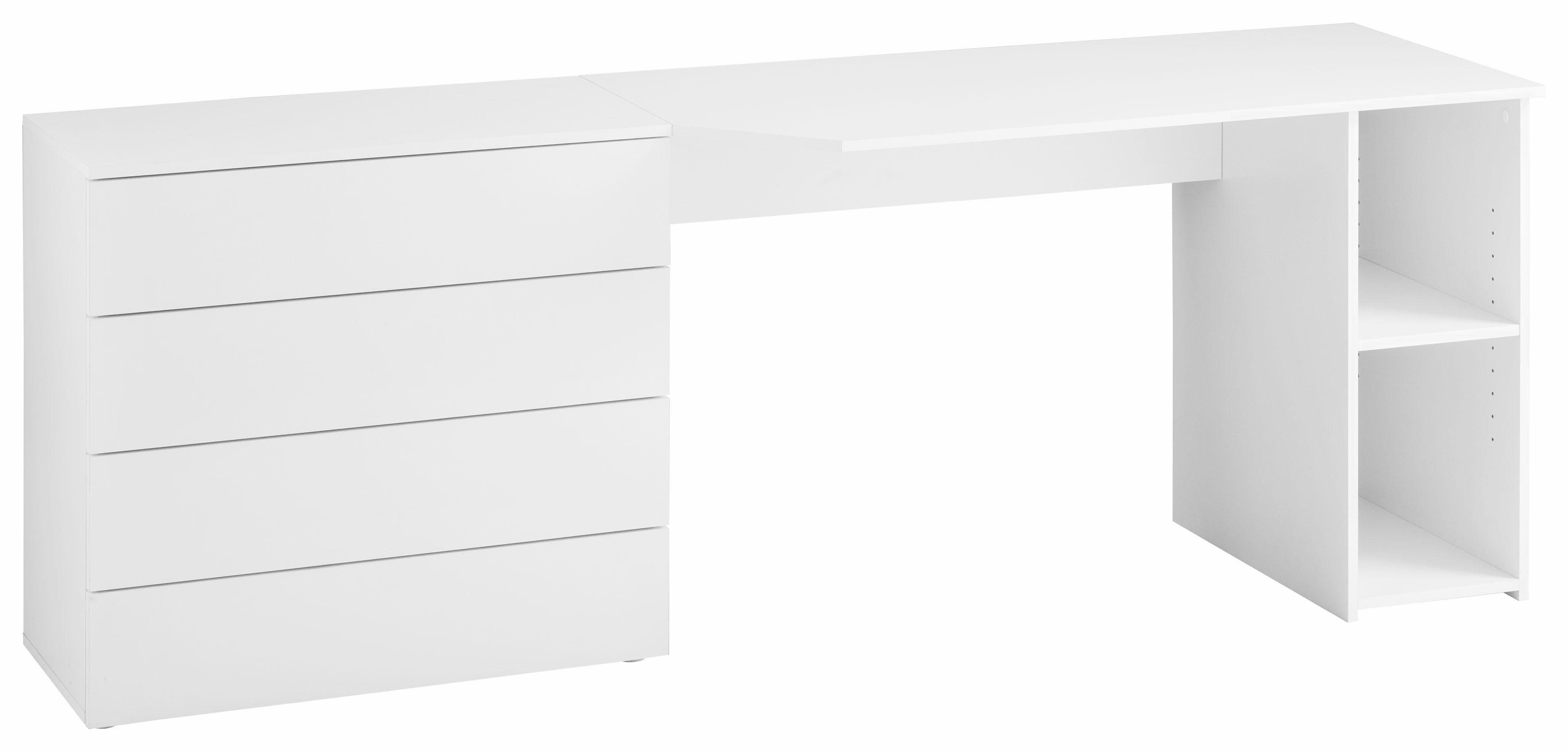 borchardt Möbel Bureau Vaasa Breedte 196 cm, push-to-openfunctie