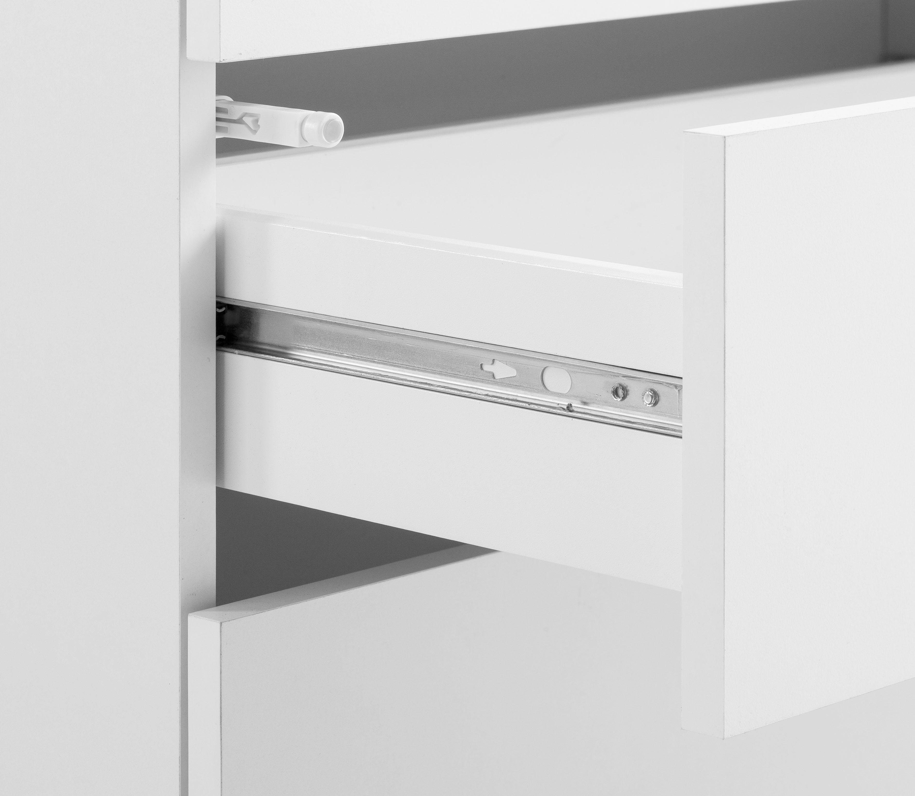 borchardt Möbel Bureau Vaasa Breedte 196 cm, push-to-openfunctie