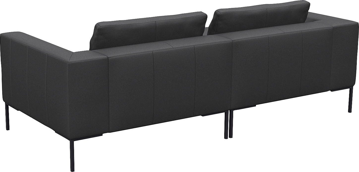 FLEXLUX Hoekbank Loano, super comfortabel zitcomfort door koudschuim in de zitting, L-vorm