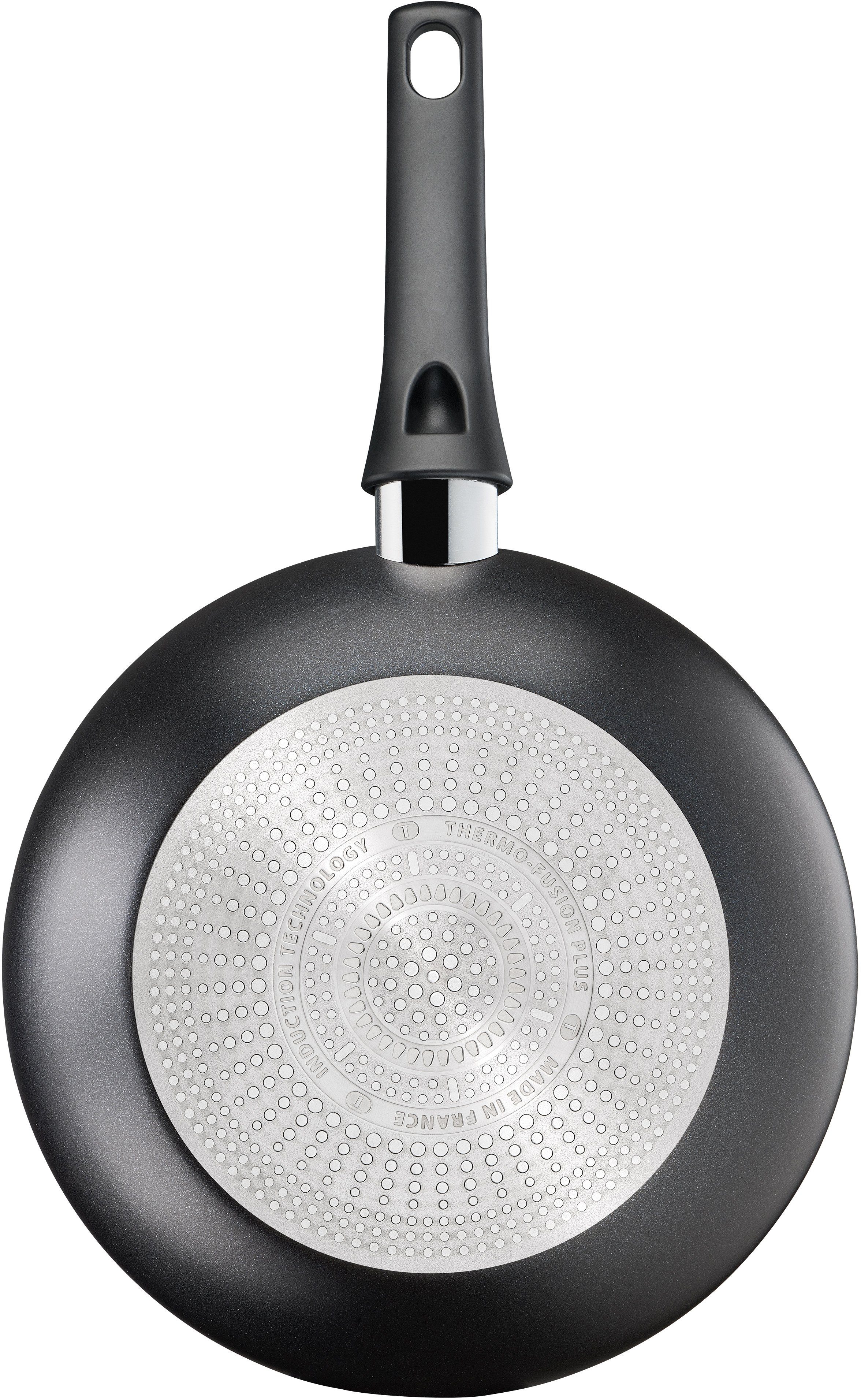 Tefal Wok Ultimate On wokpan inductie 28 cm Titanium anti-aanbaklaag, thermo-signaal, geschikt voor alle soorten fornuizen, G26019 (1-delig)
