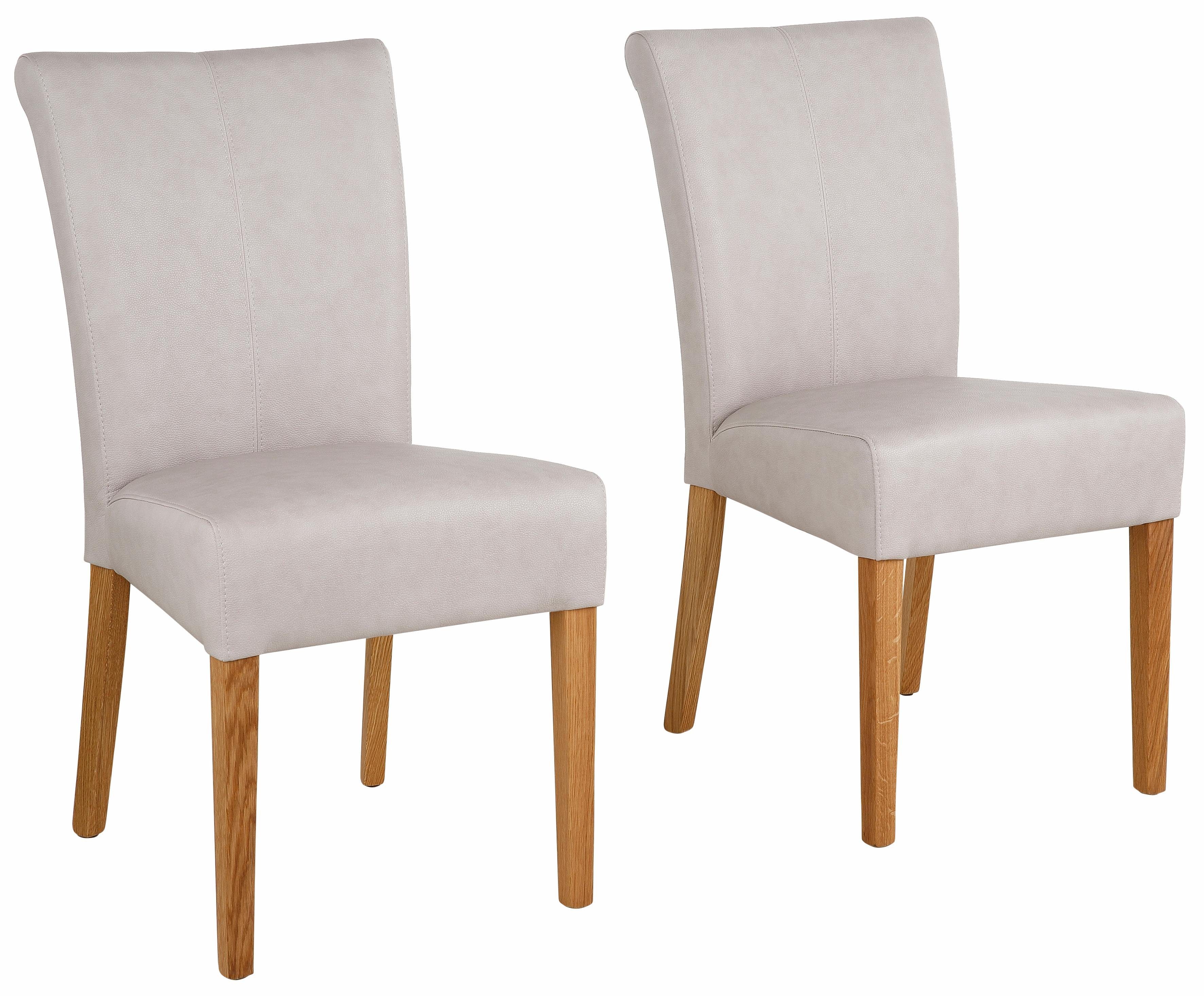 Home affaire Eetkamerstoel Queen Polsterstoel BESTSELLER verschillende type bekleding, massief houten onderstel (set)