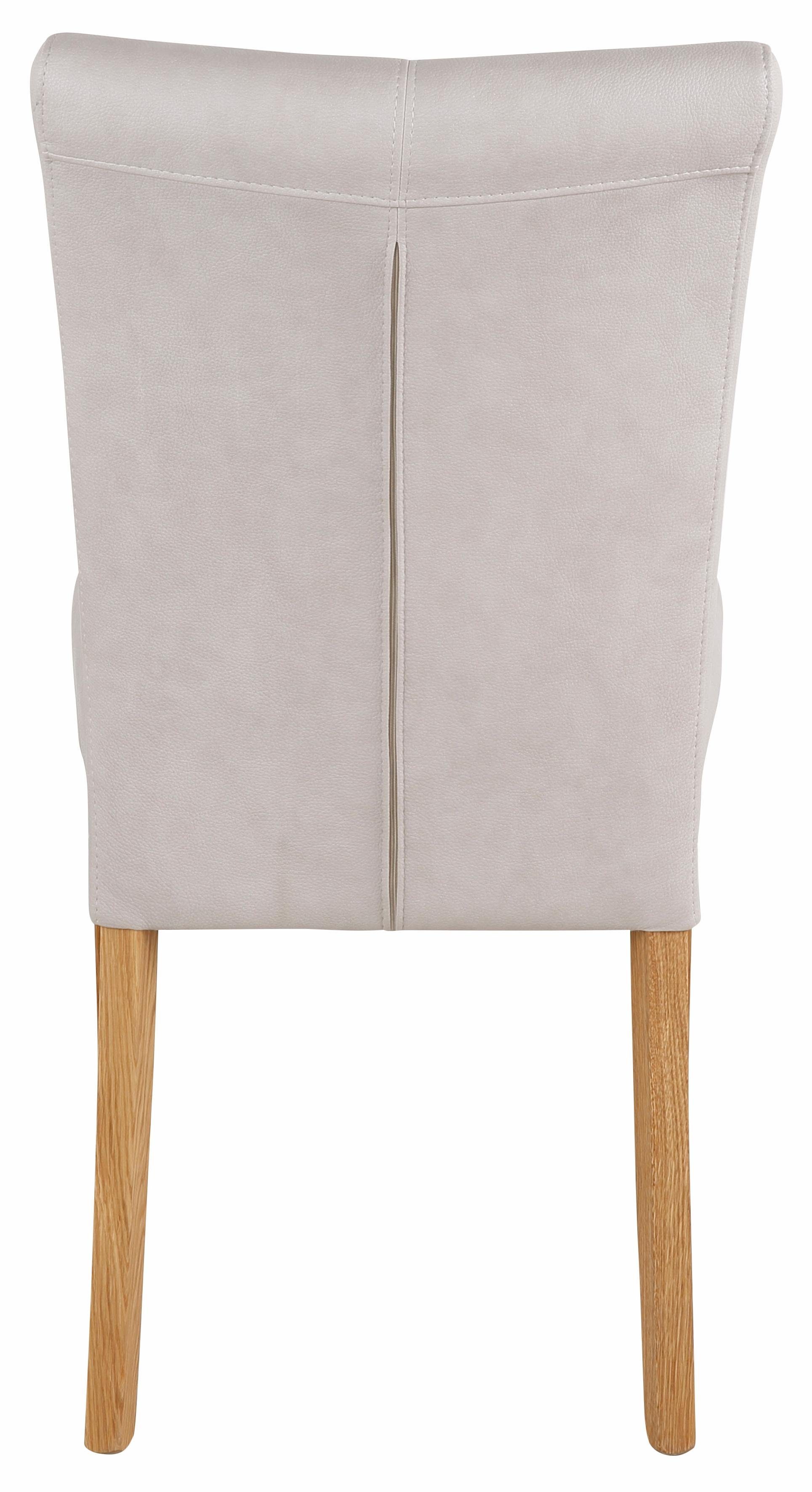 Home affaire Eetkamerstoel Queen Polsterstoel BESTSELLER verschillende type bekleding, massief houten onderstel (set)