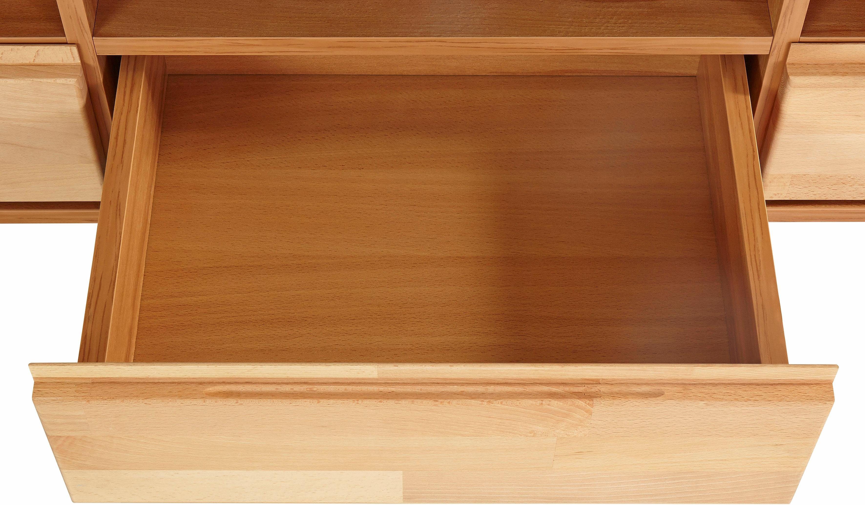 Home affaire Wandmeubel Vetro gedeeltelijk massief hout (set, 3-delig)