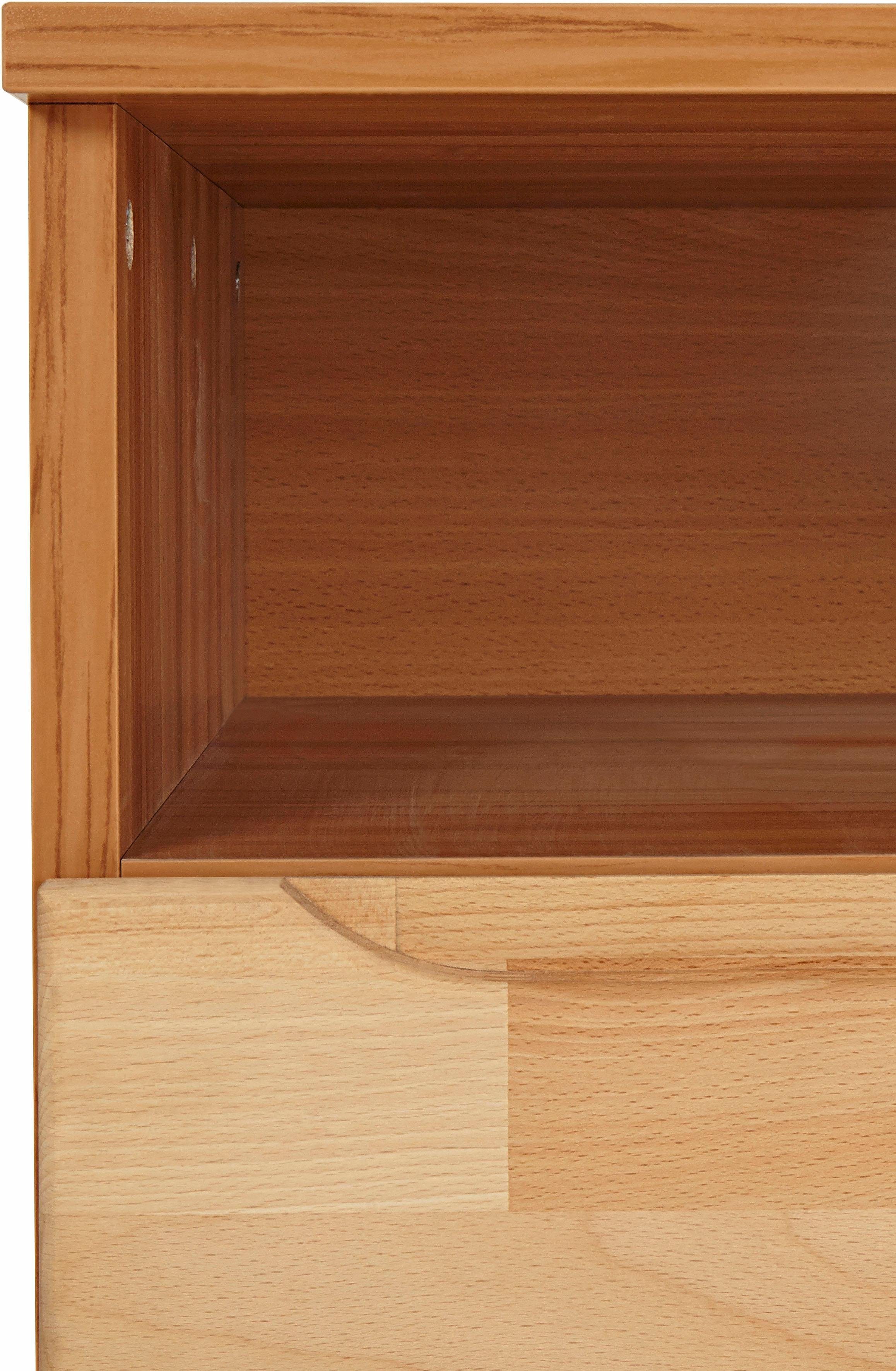 Home affaire Wandmeubel Vetro,Fronten Massivholz,Korpus Holzwekstoff,Griffmulden gedeeltelijk massief hout (set, 4-delig)
