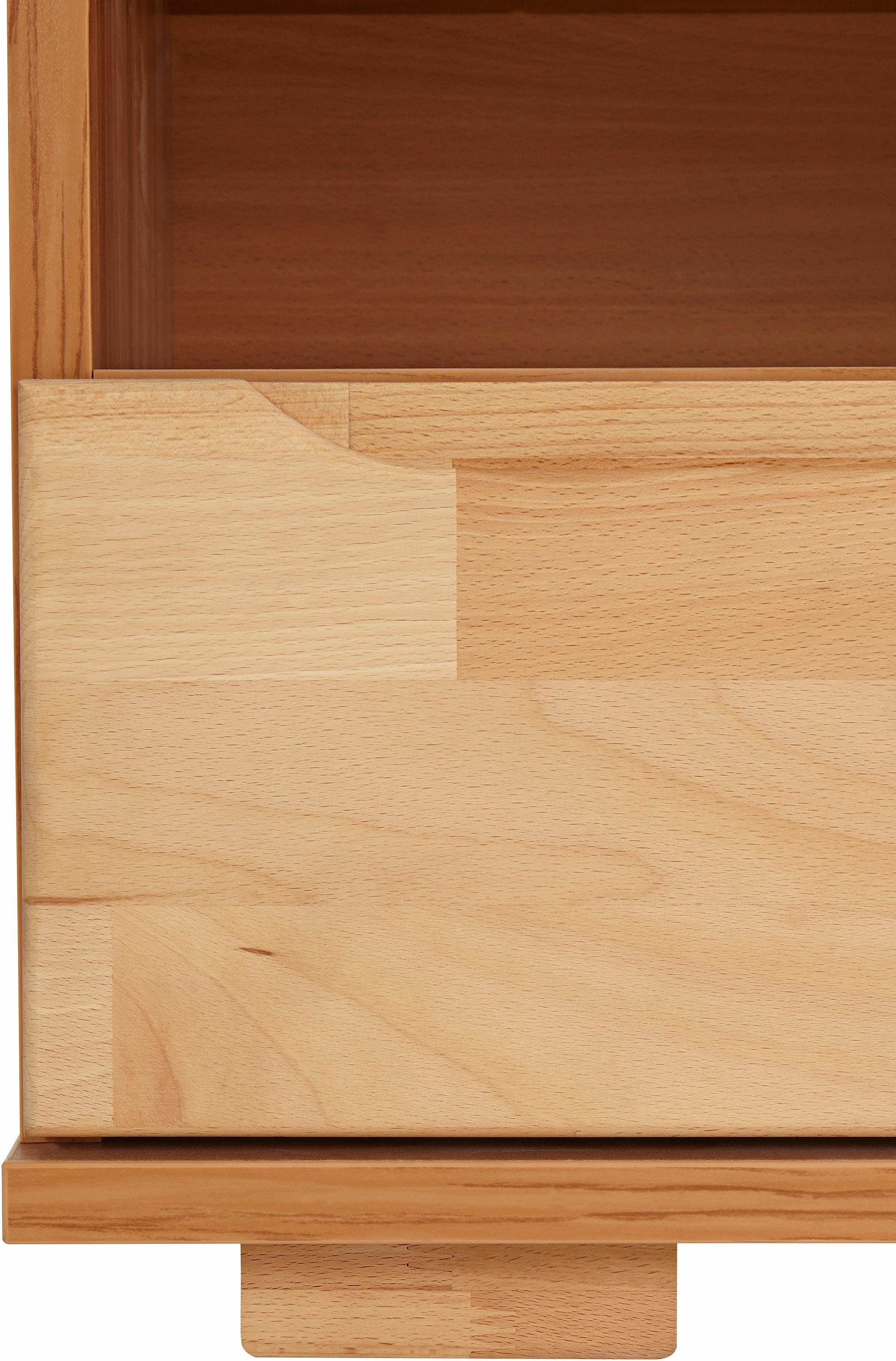 Home affaire Wandmeubel Vetro,Fronten Massivholz,Korpus Holzwekstoff,Griffmulden gedeeltelijk massief hout (set, 4-delig)