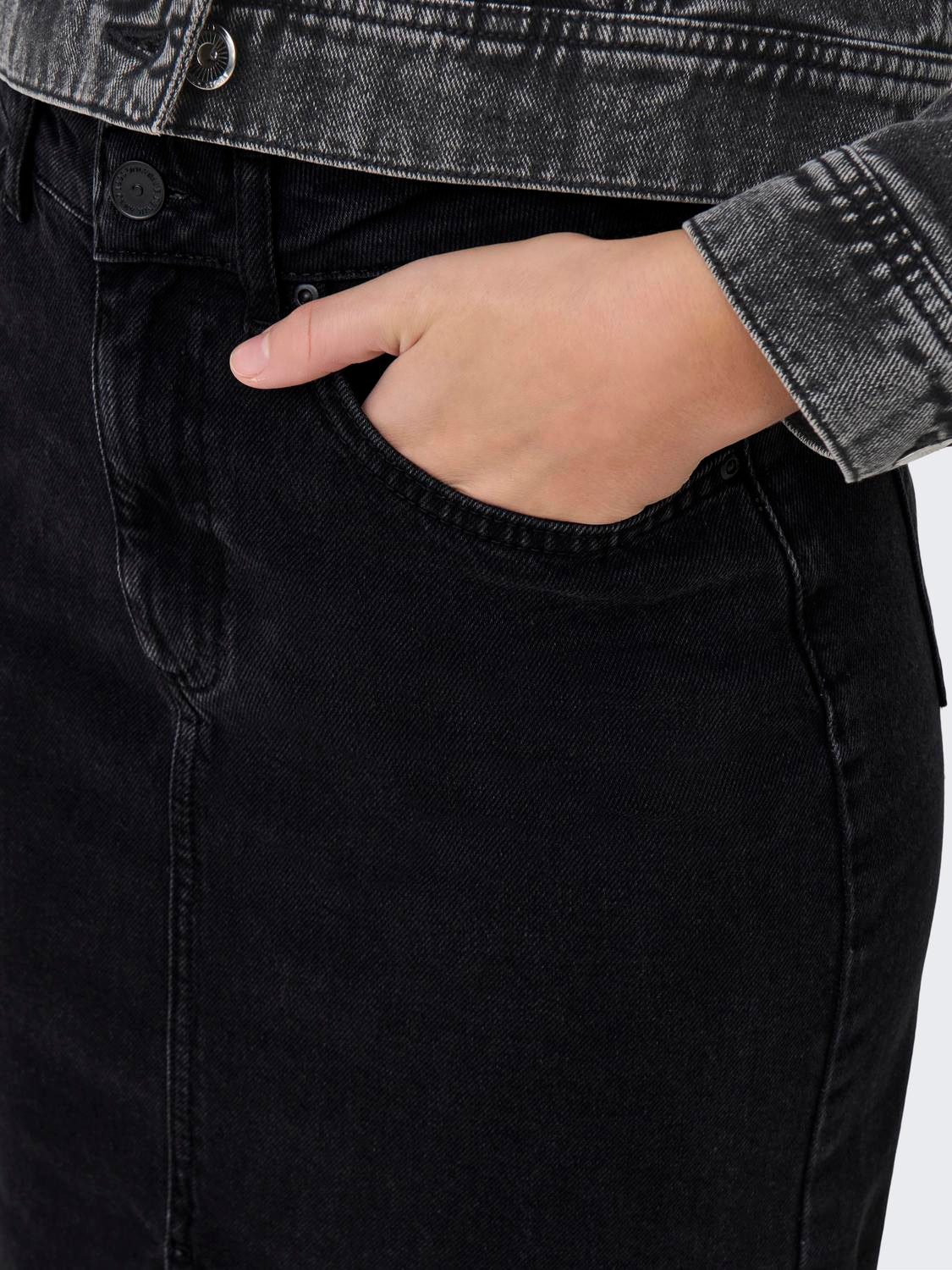 Only Jeans rok ONLBIANCA MIDI SKIRT DNM REA NOOS