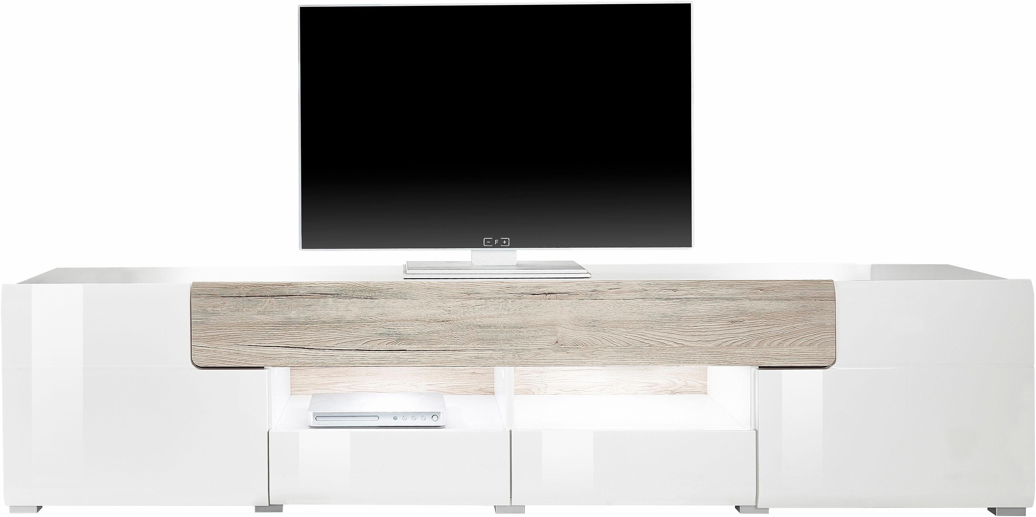 INOSIGN Tv-meubel Toledo, breedte 209 cm, modieuze TV-kast met decoratief freeswerk