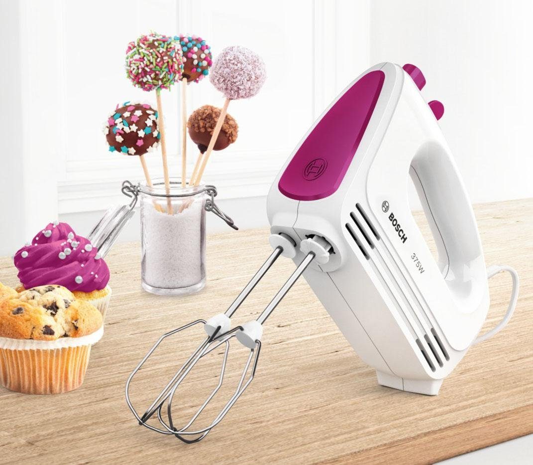 BOSCH Handmixer MFQ2210P Turboknop, ergonomische handgreep, uitwerpknoop, gemaakt in Europa