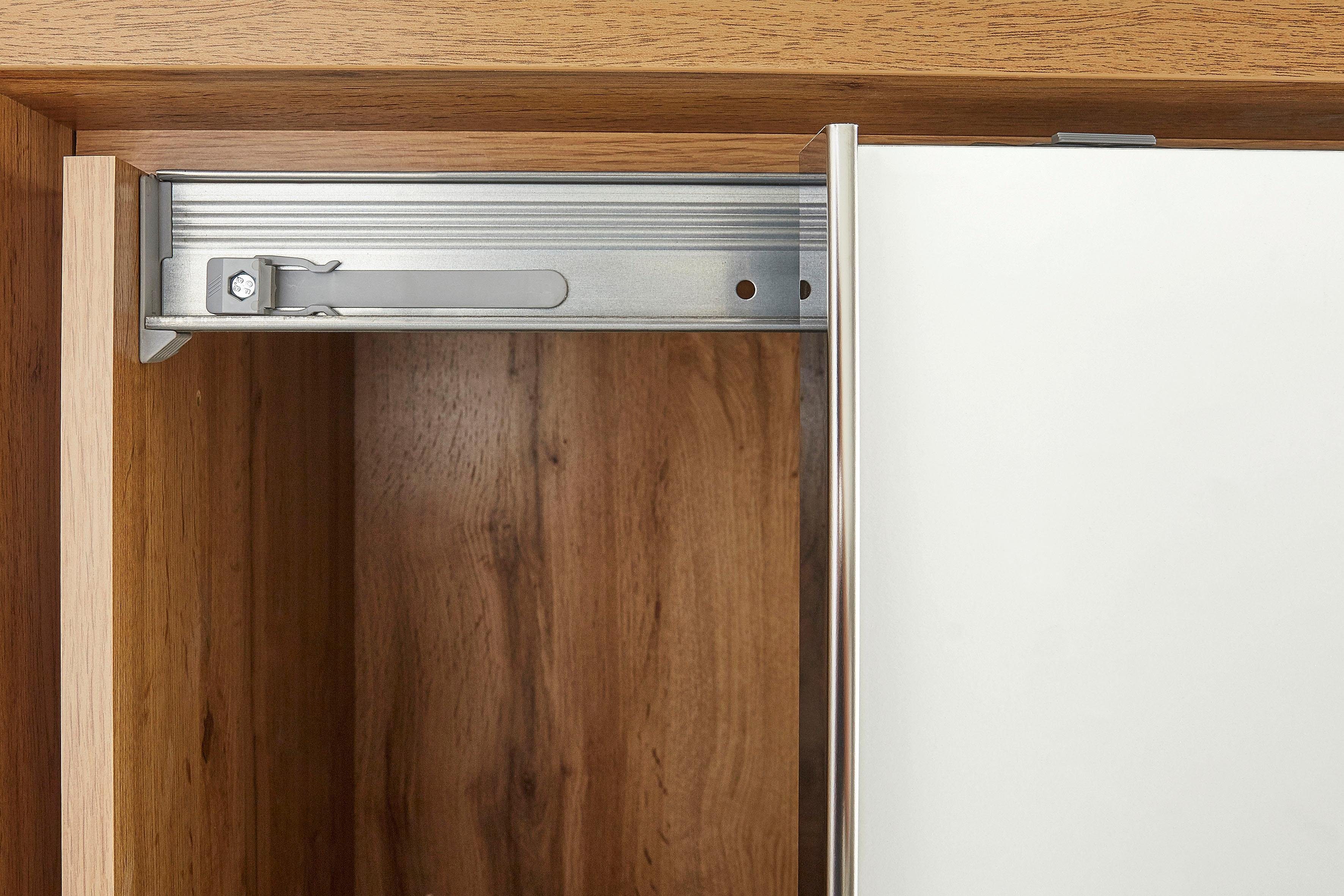 Schlafkontor Zweefdeurkast Capri Fronten met chique applicaties in kops hout-decor