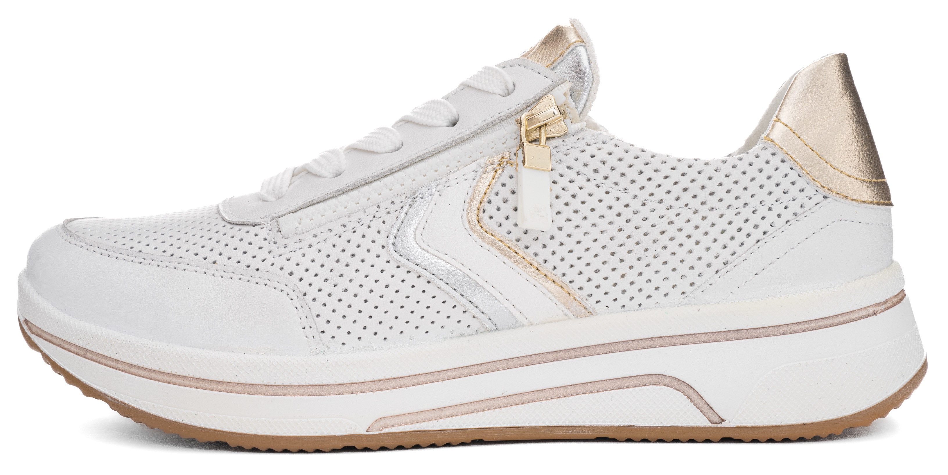 Ara Sneakers Sapporo , vrijetijdsschoen, comfort schoen, revalidatie schoen in h-breedte (= zeer breed)