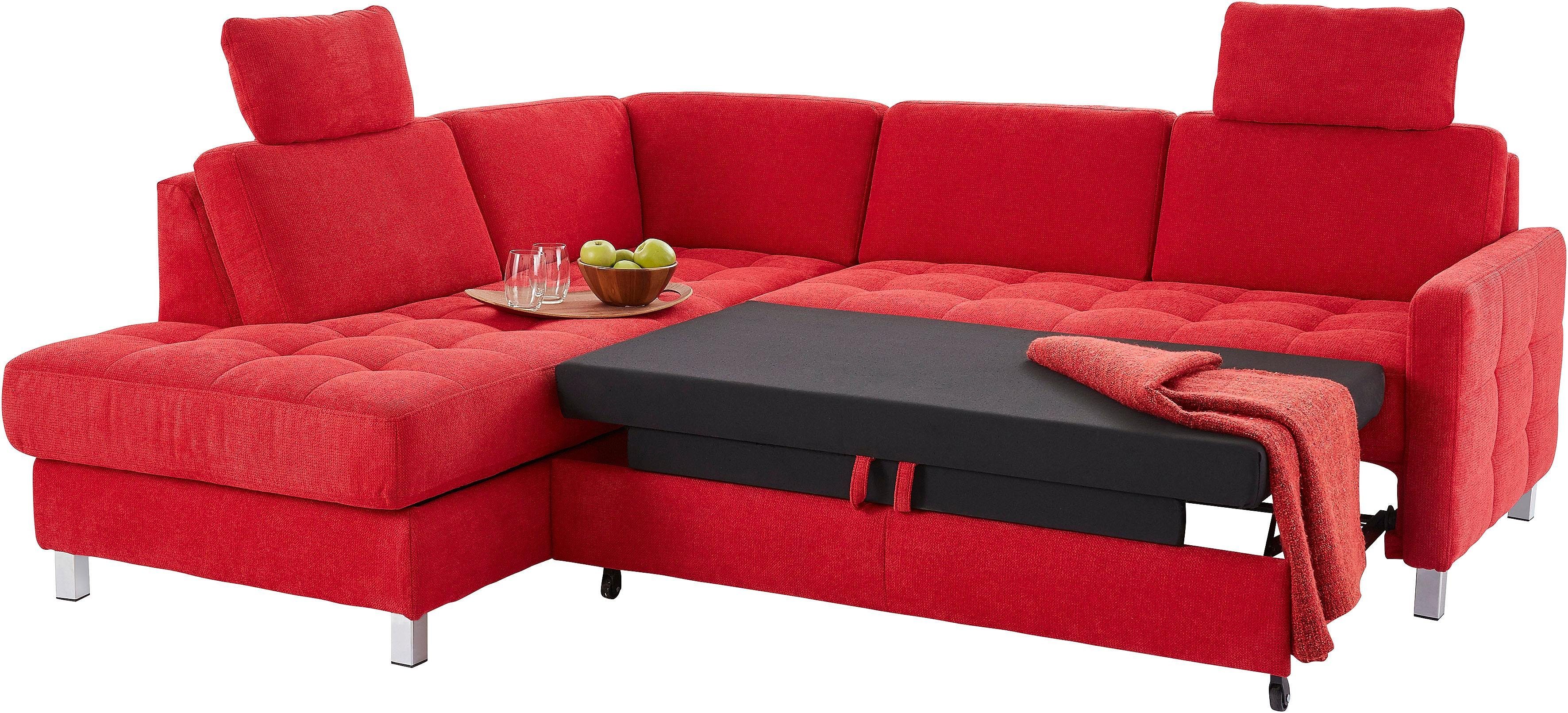 sit&more Hoekbank Pablo L-vorm optioneel met slaapfunctie