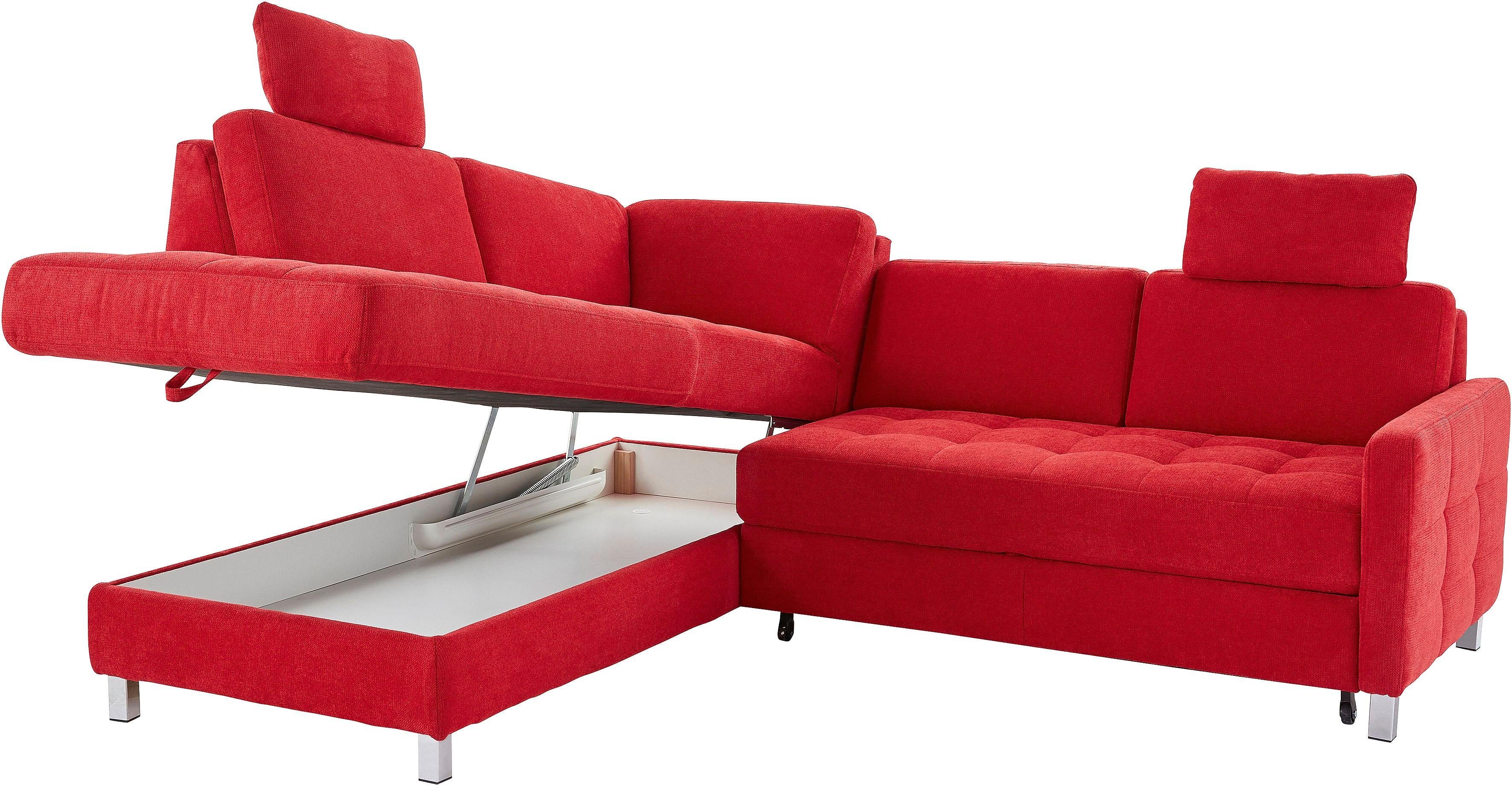 sit&more Hoekbank Pablo L-vorm optioneel met slaapfunctie