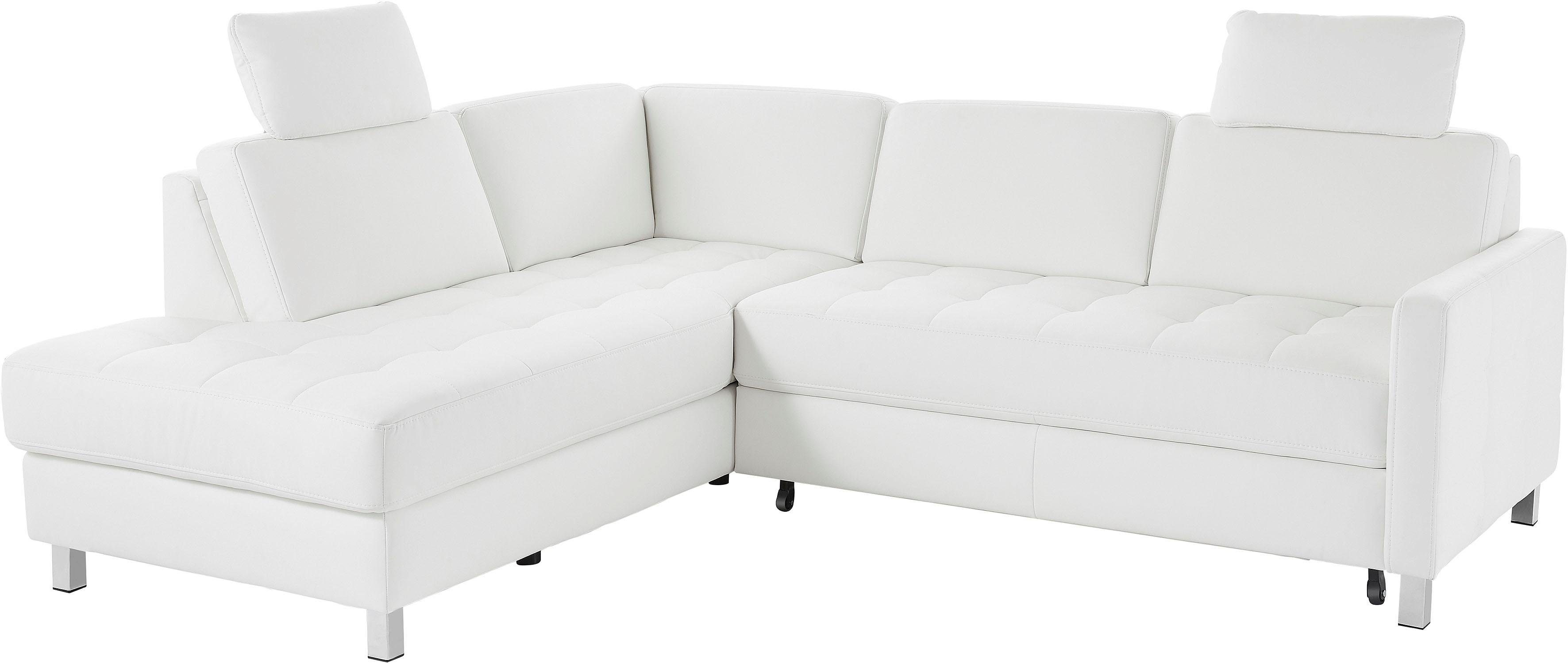 sit&more Hoekbank Pablo L-vorm optioneel met slaapfunctie