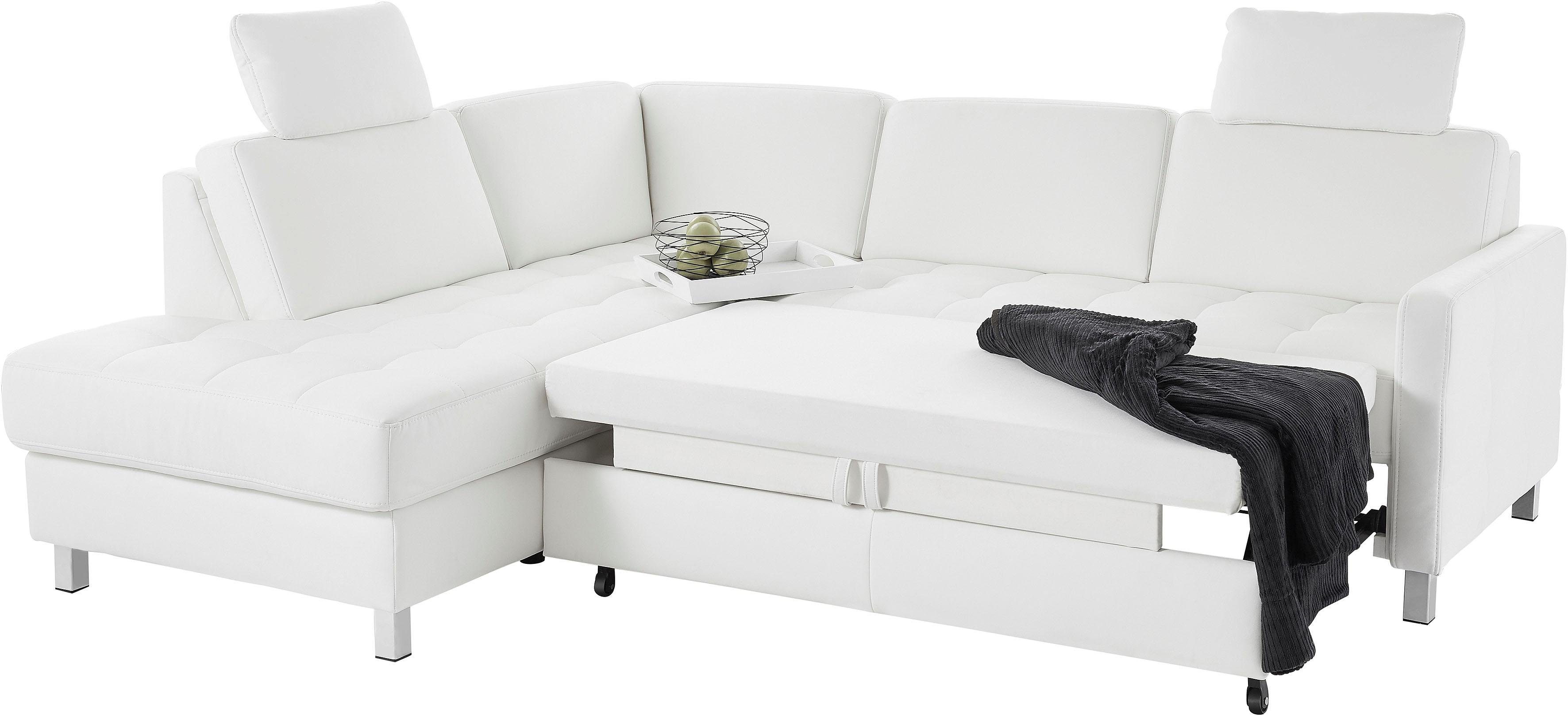 sit&more Hoekbank Pablo L-vorm optioneel met slaapfunctie