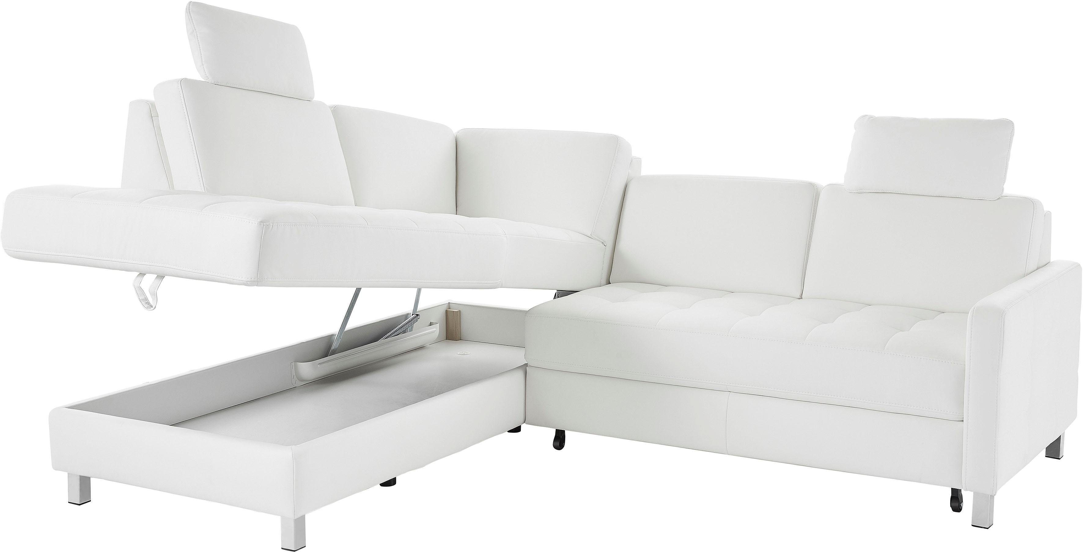 sit&more Hoekbank Pablo L-vorm optioneel met slaapfunctie