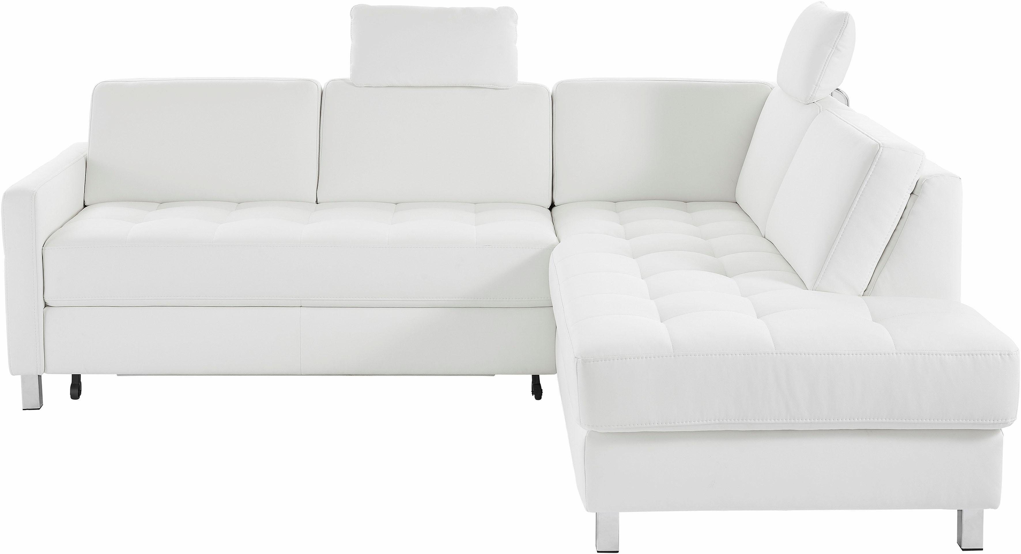 sit&more Hoekbank Pablo L-vorm optioneel met slaapfunctie