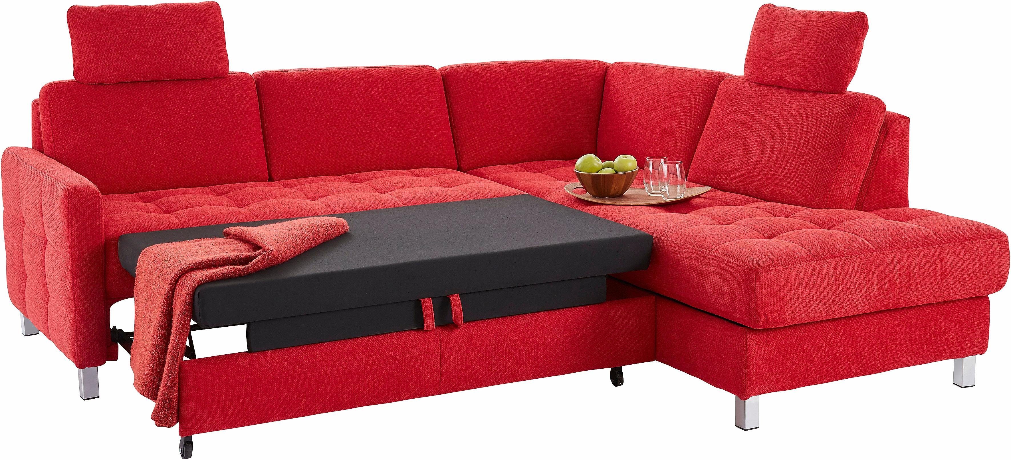 sit&more Hoekbank Pablo L-vorm optioneel met slaapfunctie