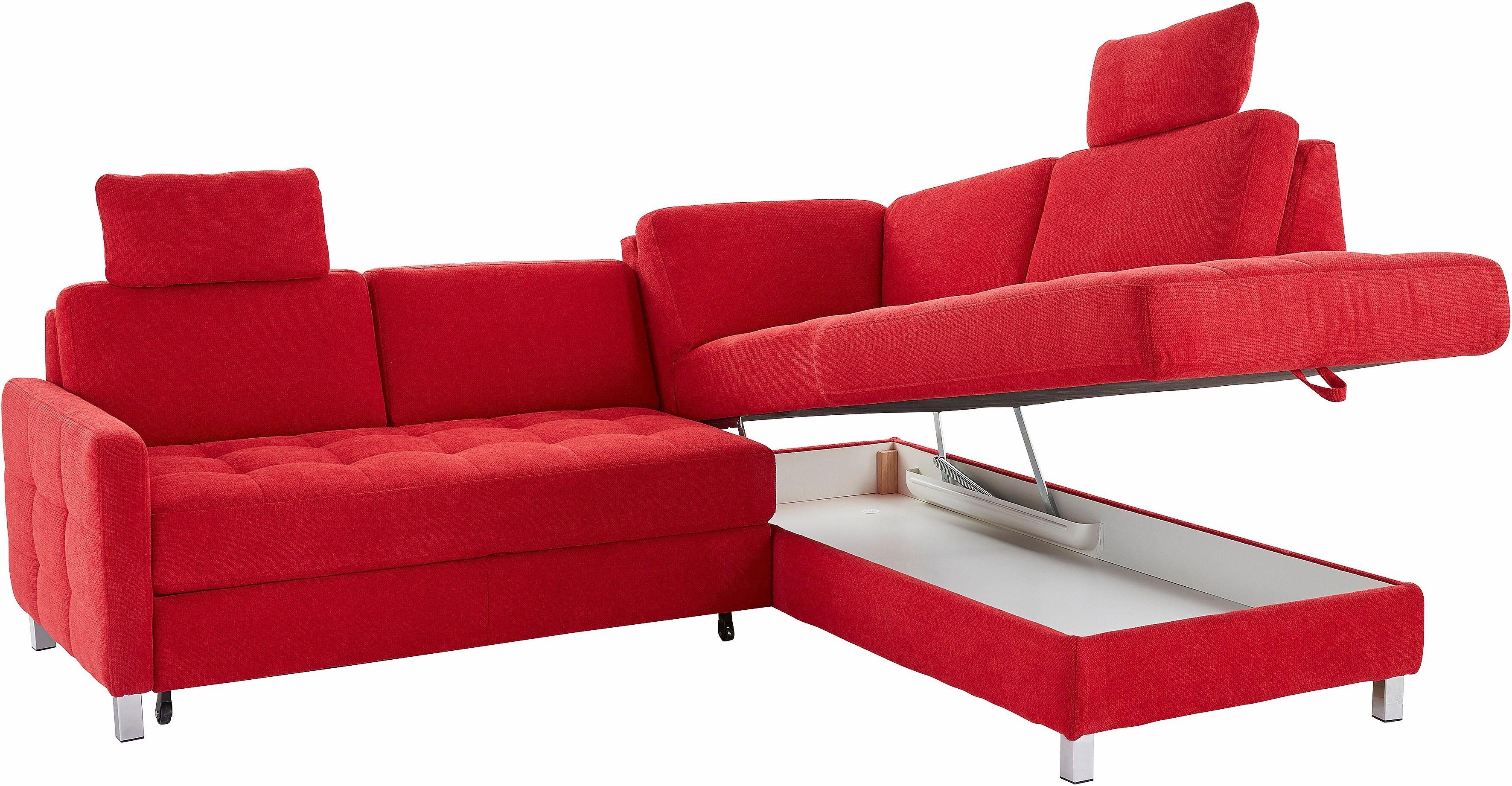 sit&more Hoekbank Pablo L-vorm optioneel met slaapfunctie
