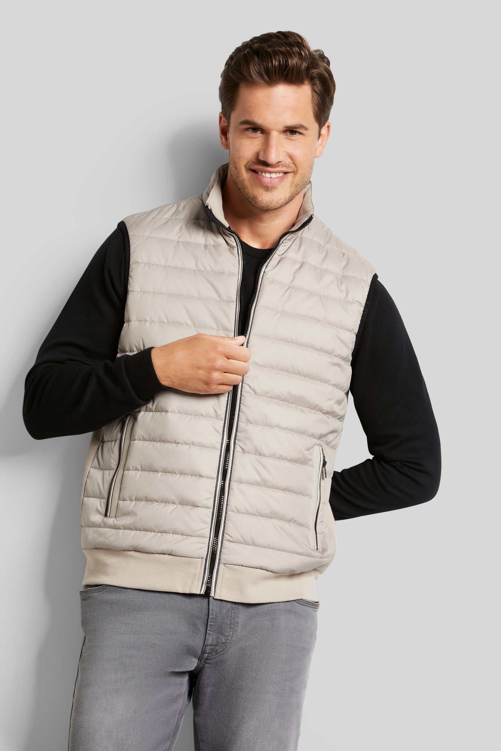 Bugatti Bodywarmer met opstaande kraag heren bodywarmers maat XXL bruin