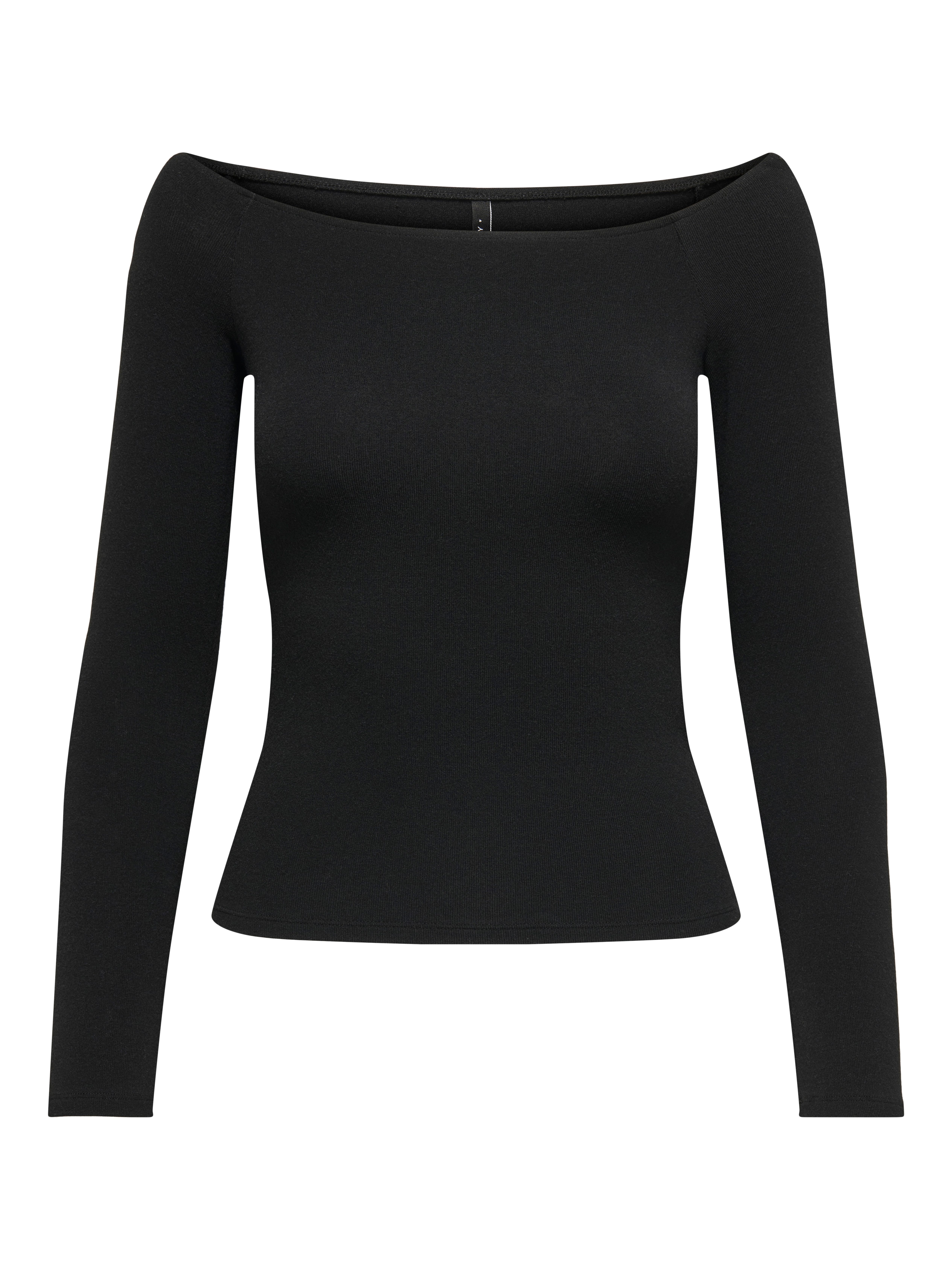 Only Shirt met lange mouwen ONLGLAMOUR L/S BOAT NECK TOP BOX CC JRS