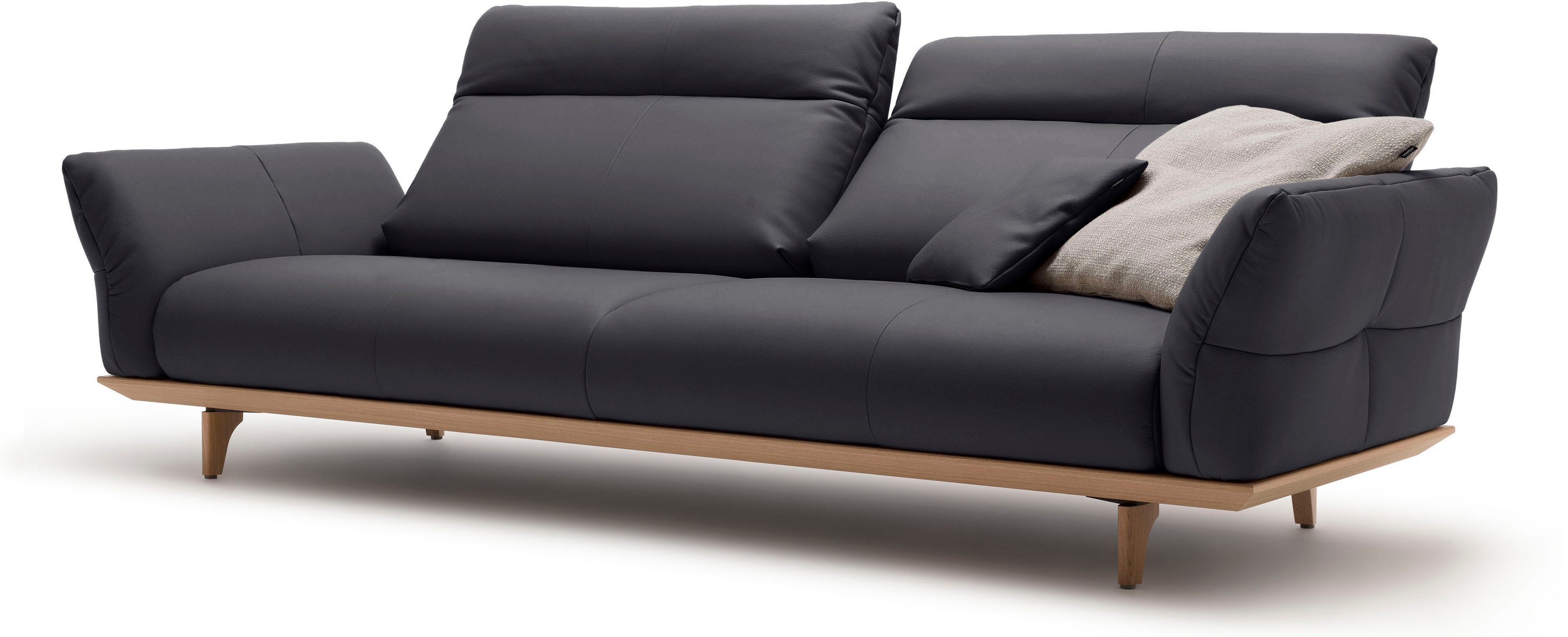 Creation BY ROLF BENZ 4-zitsbank Hs.460 Onderstel in eiken, poten in natuurlijk eiken, breedte 248 cm