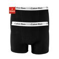 calvin klein boxershort met ck-logo op de band (set, 2 stuks) zwart