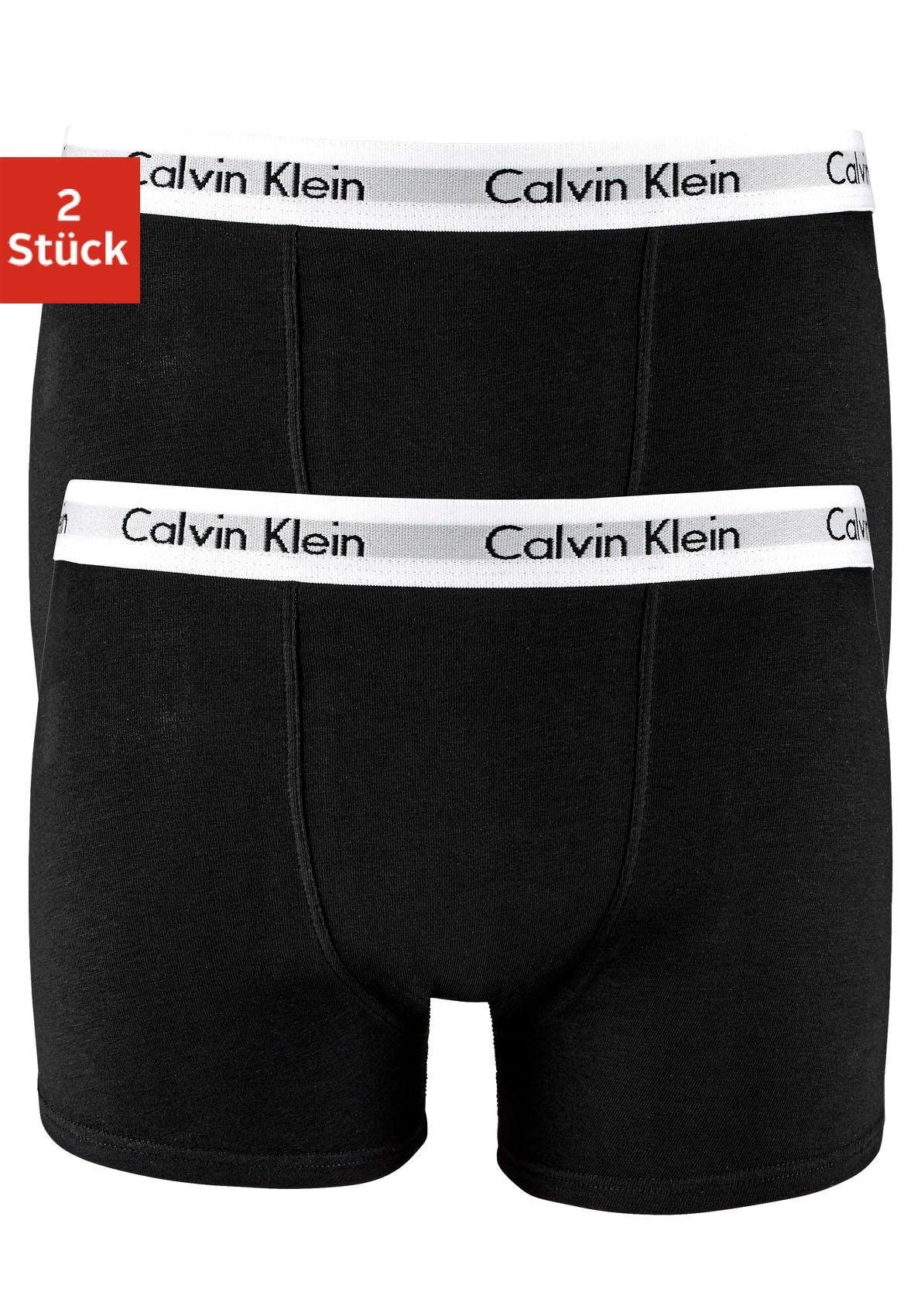 calvin klein boxershort (set, 2 stuks) zwart