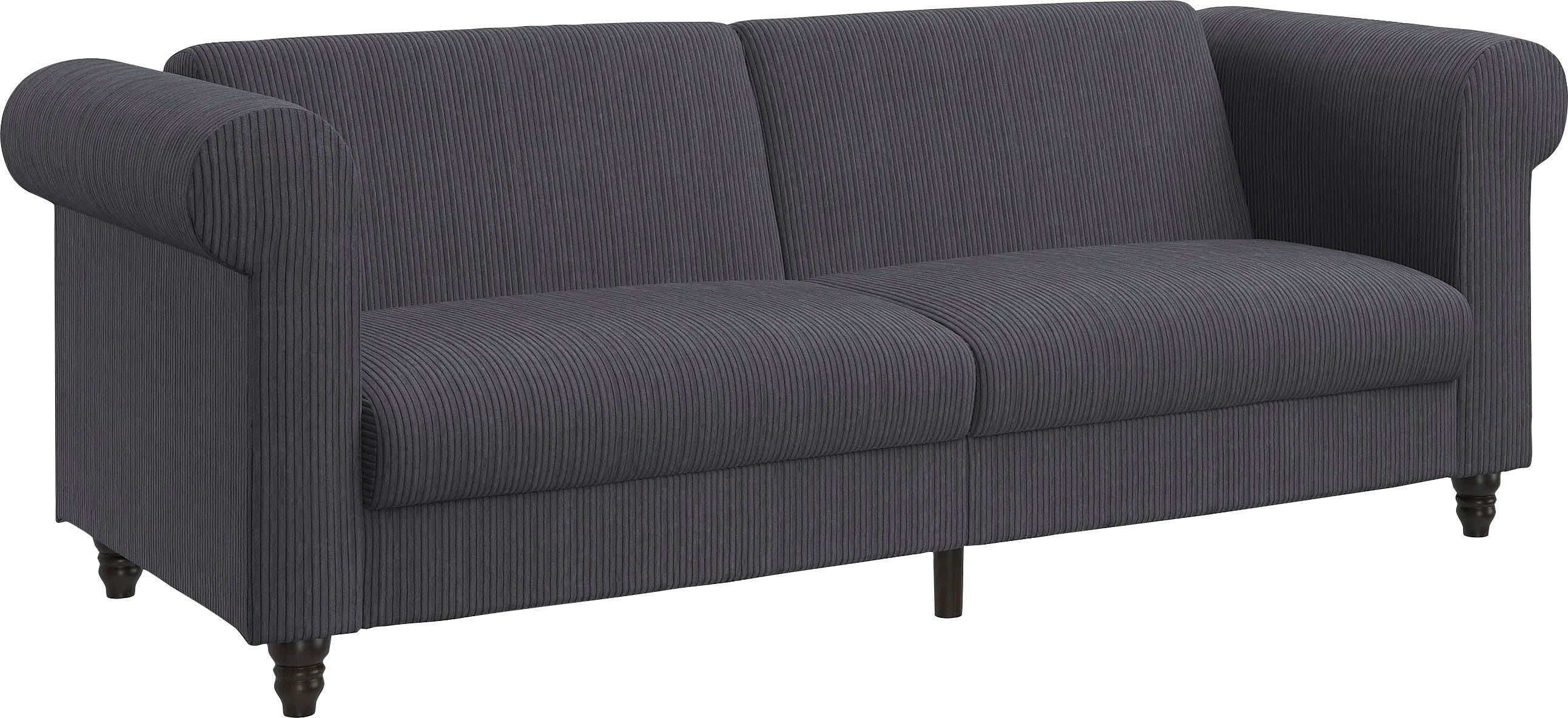 Dorel Home 3-zitsbank Felix II, slaapbank 236 cm(ligoppervlak 108 x 190 cm), rugleuning